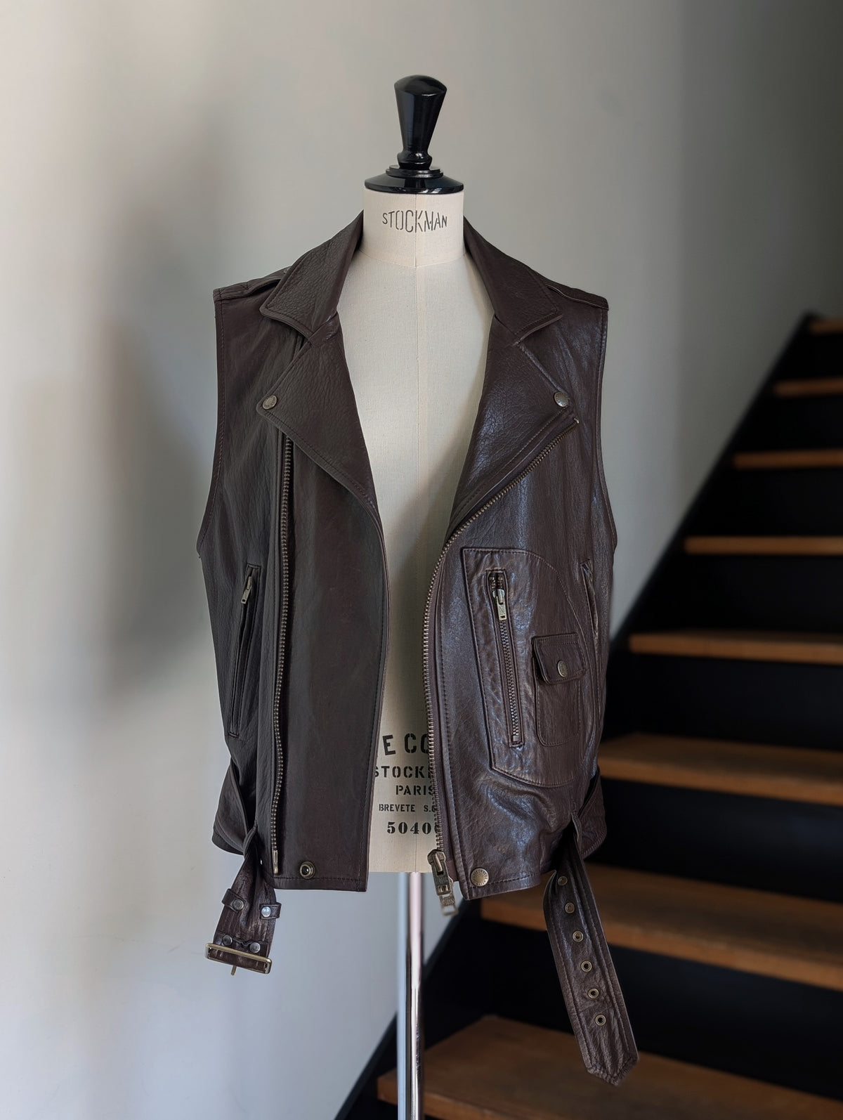 MADISONBLUE  RIDERS VEST LEATHER