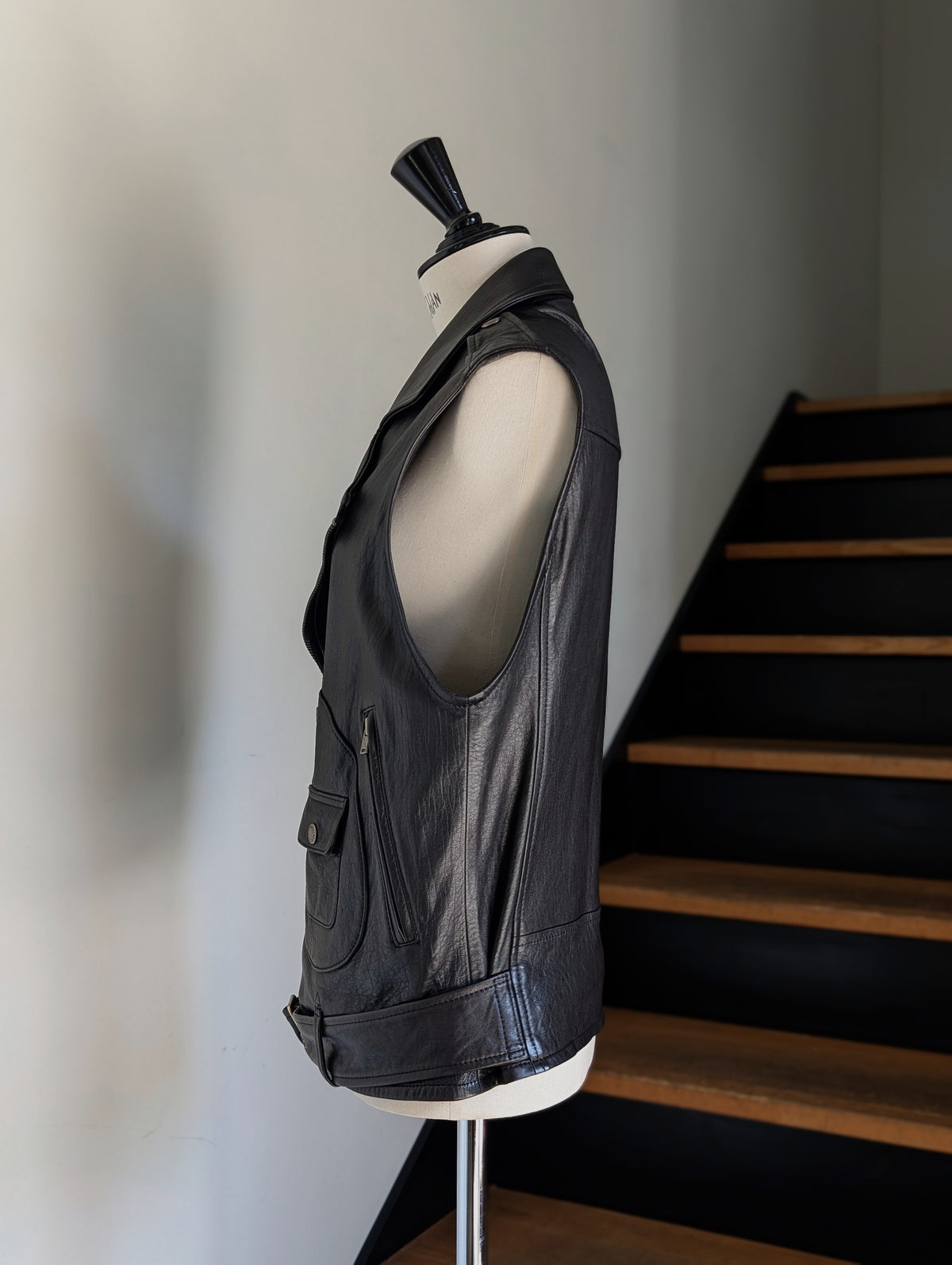 MADISONBLUE  RIDERS VEST LEATHER
