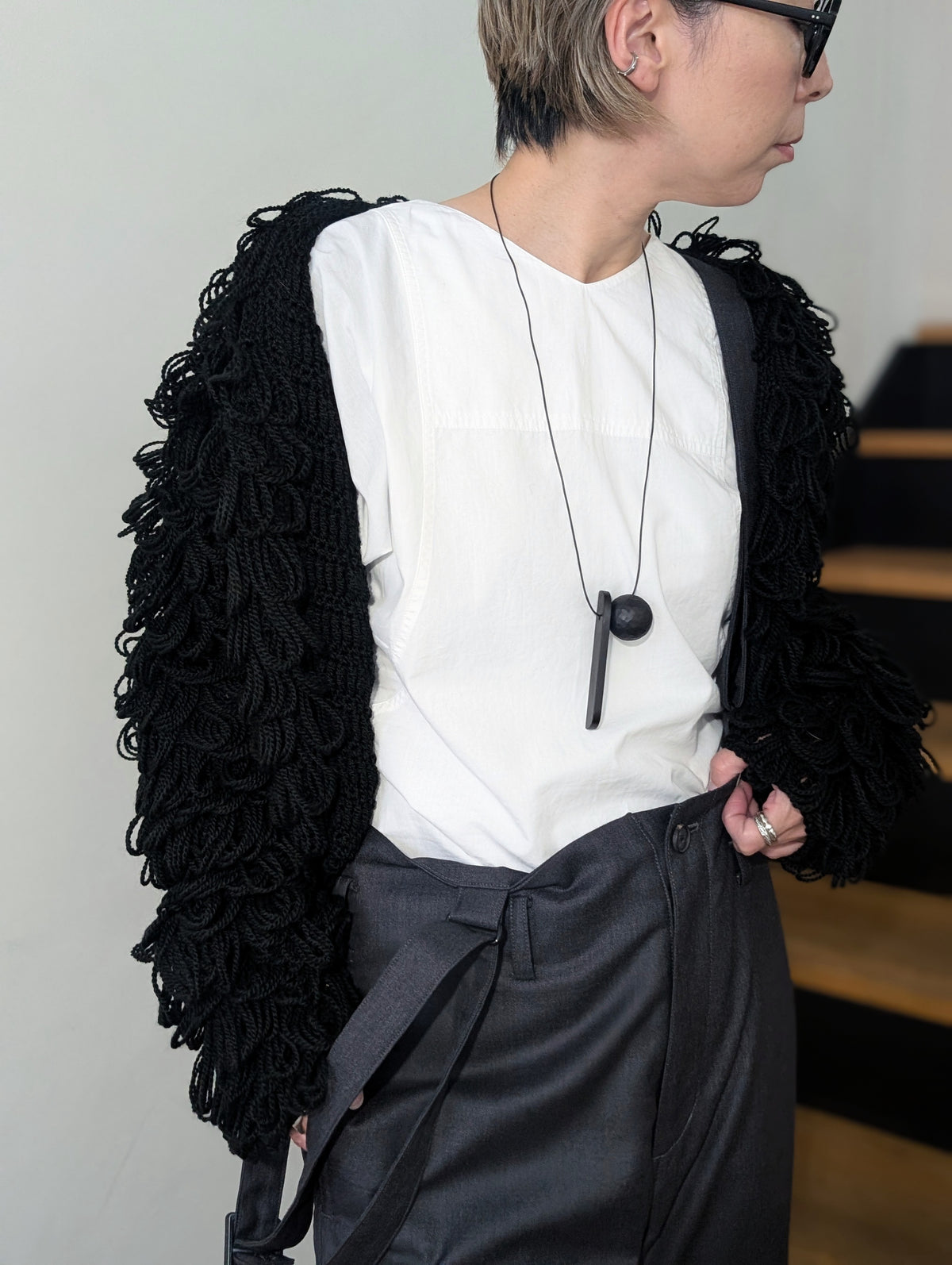 SEEALL SAW61 KN803 LOOPS CARDIGAN