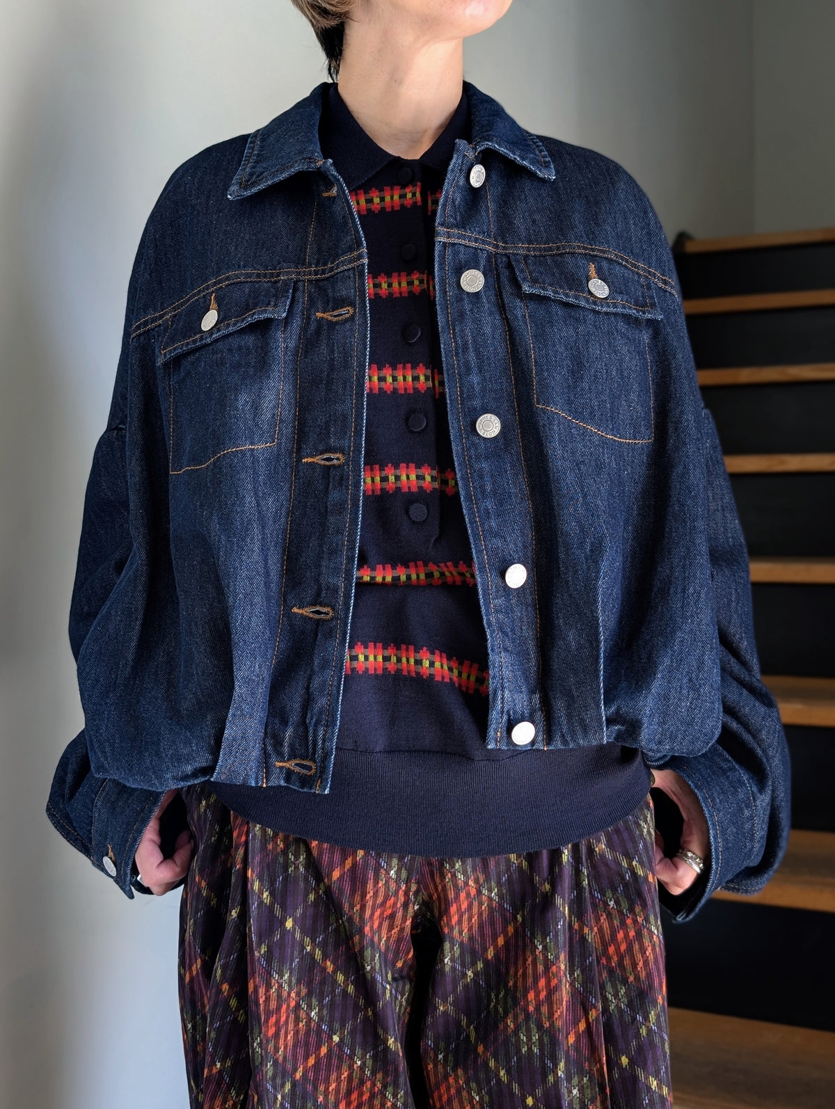 DRIES VAN NOTEN【262-130505】VESTO DEN 4401 W.W.JACKET