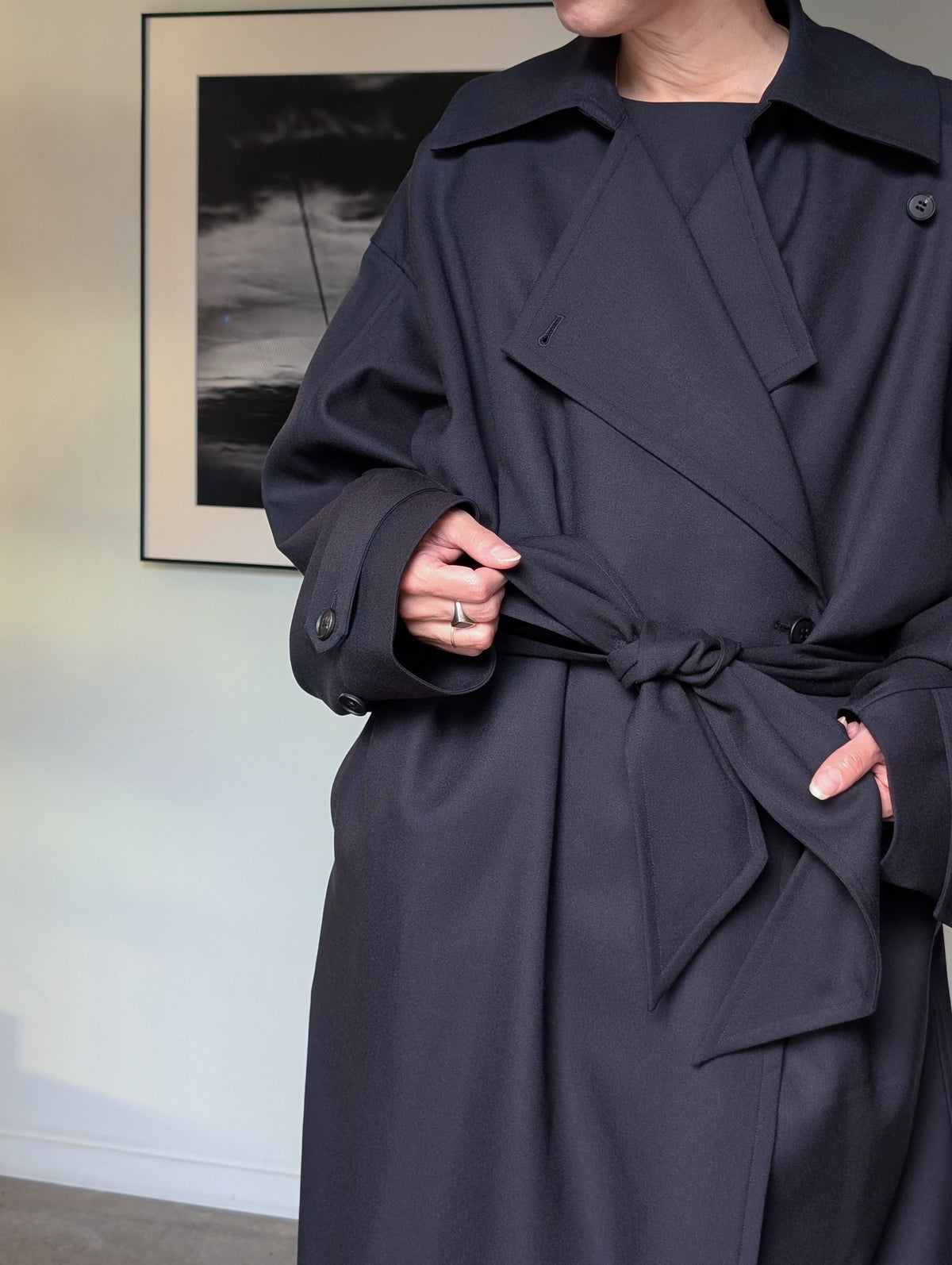 AEHRR 【091 Draping Oversize Wrap Coat】