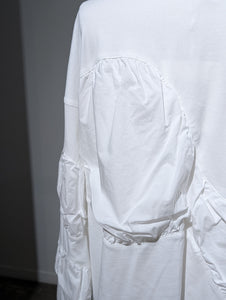 ENFOLD  PUFF-VOLUME LONG-SLEEVE-T-SHIRT