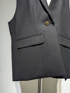 ENFOLD  WIDE TAILORED VEST