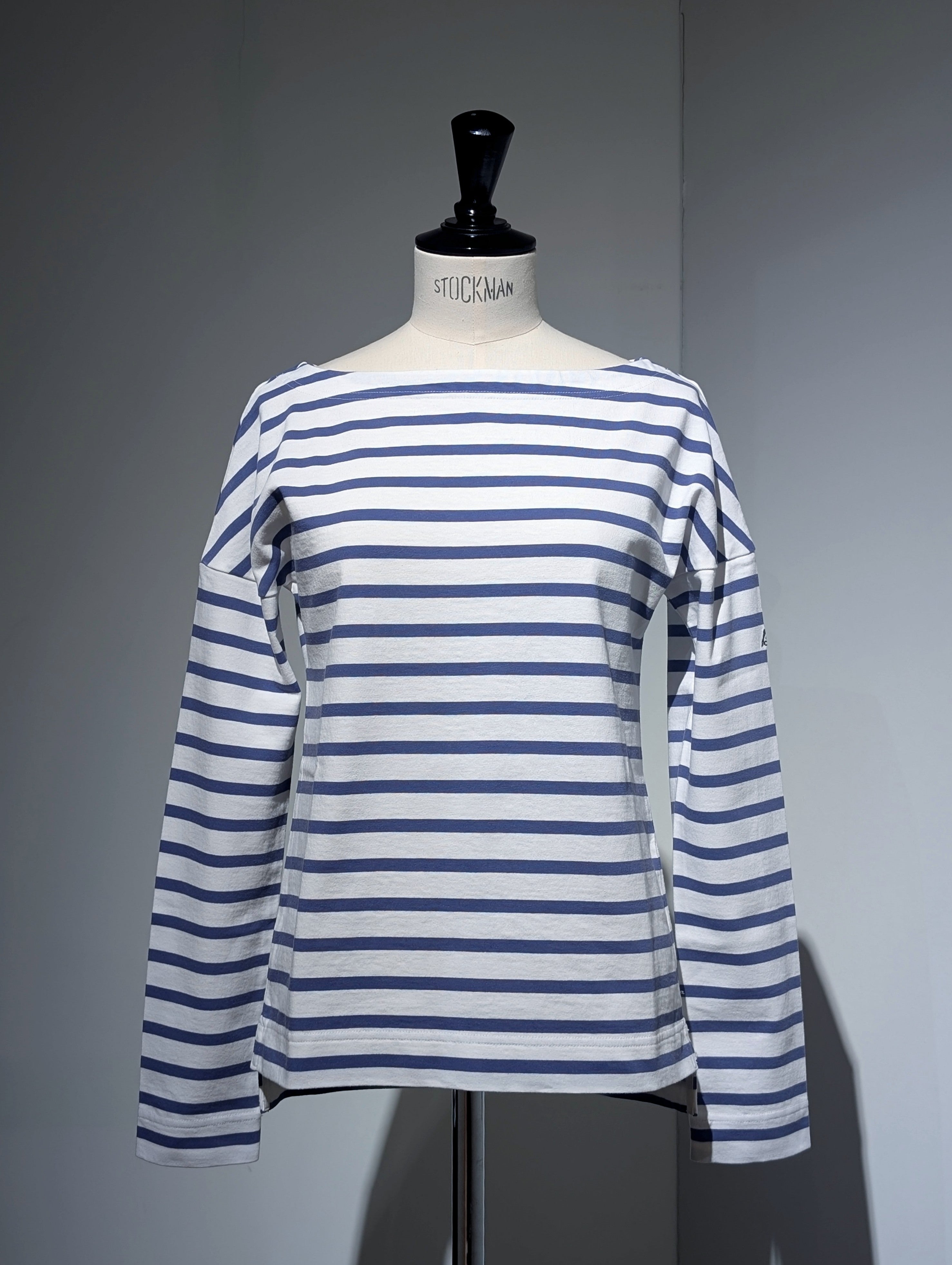 MADISONBLUE  BOATNECK BORDER L/ST