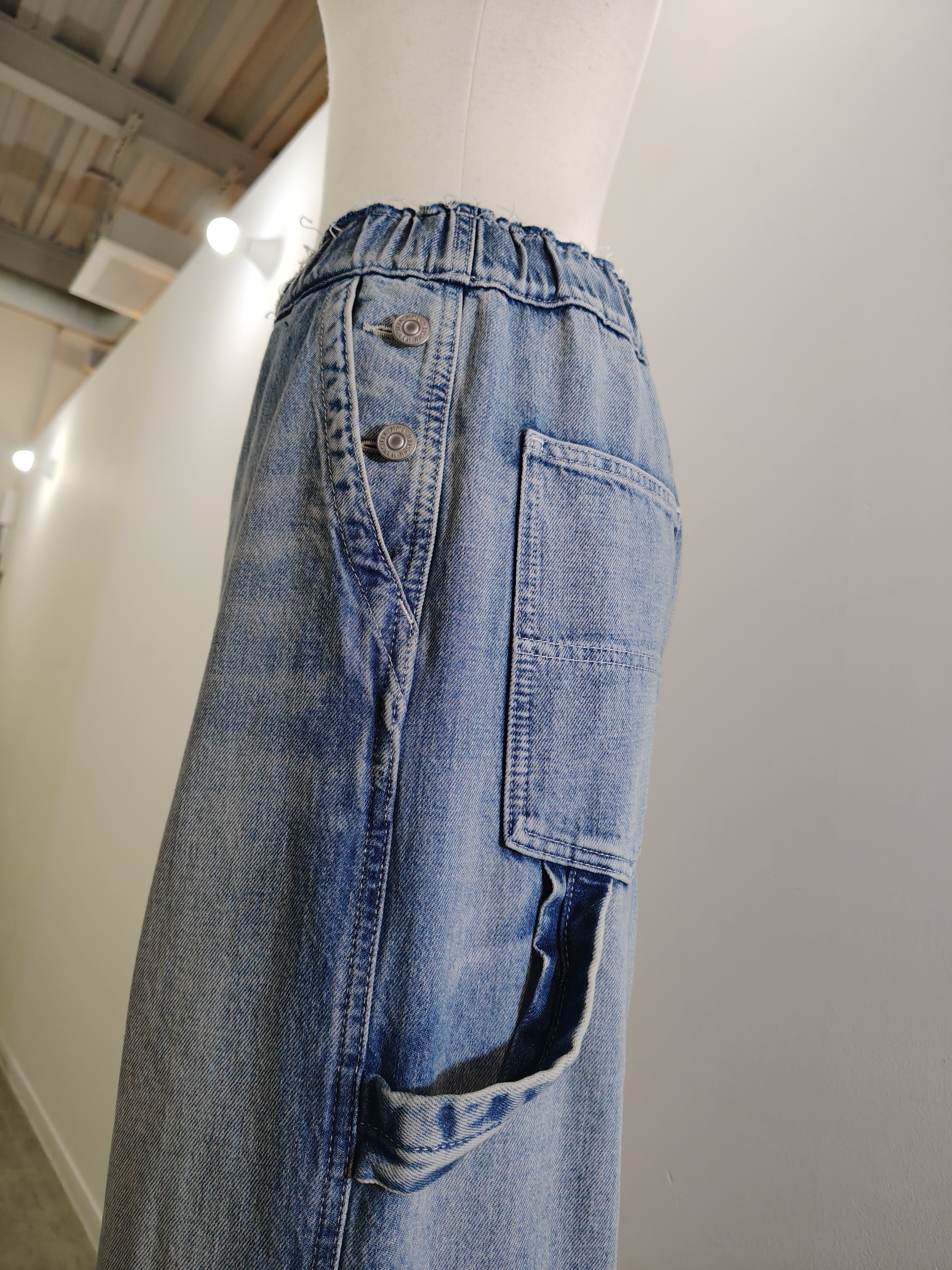 MM⑥ S52KA0578　ワイドレッグデニムパンツ
