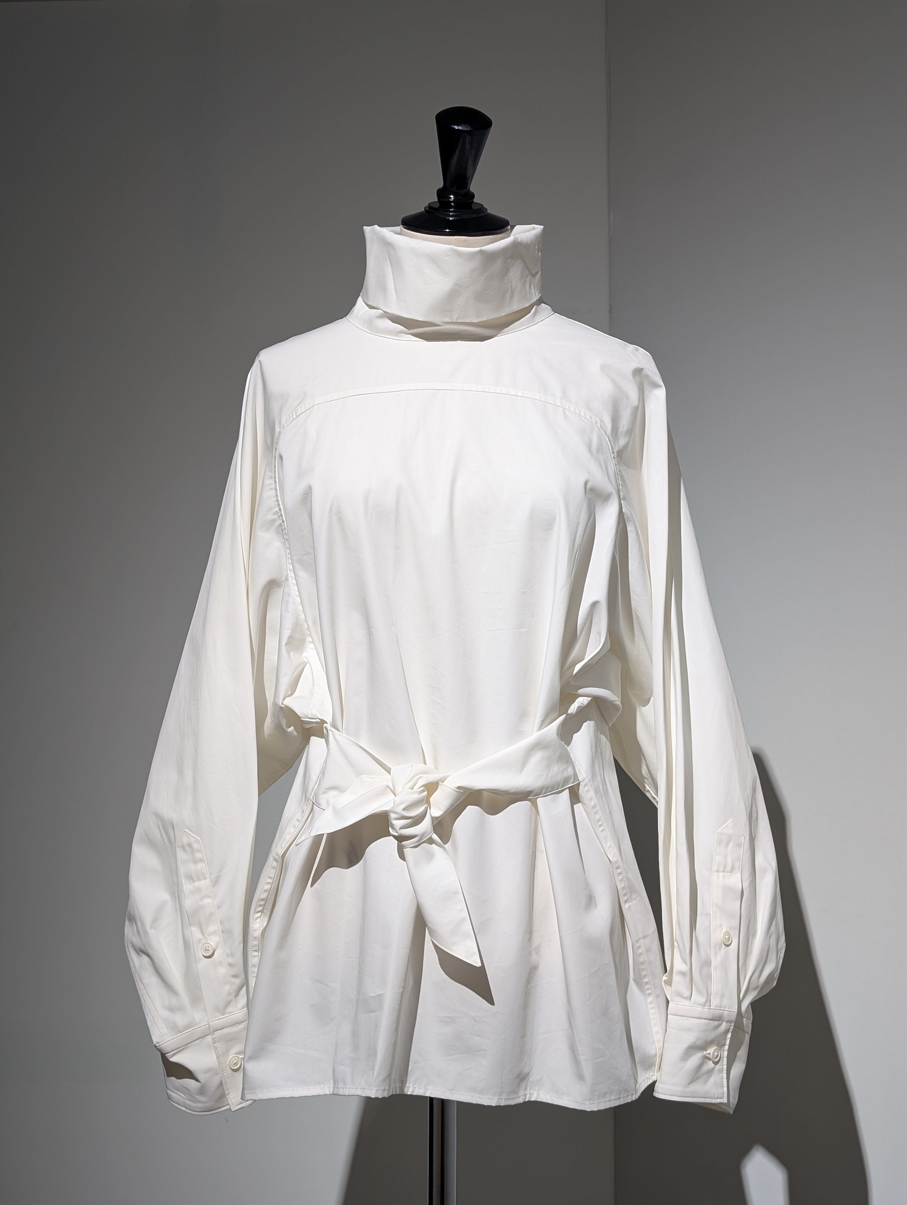 AEHRR 【Draping Yoke Raglan Sleeve Pullover Turtle Shirt】