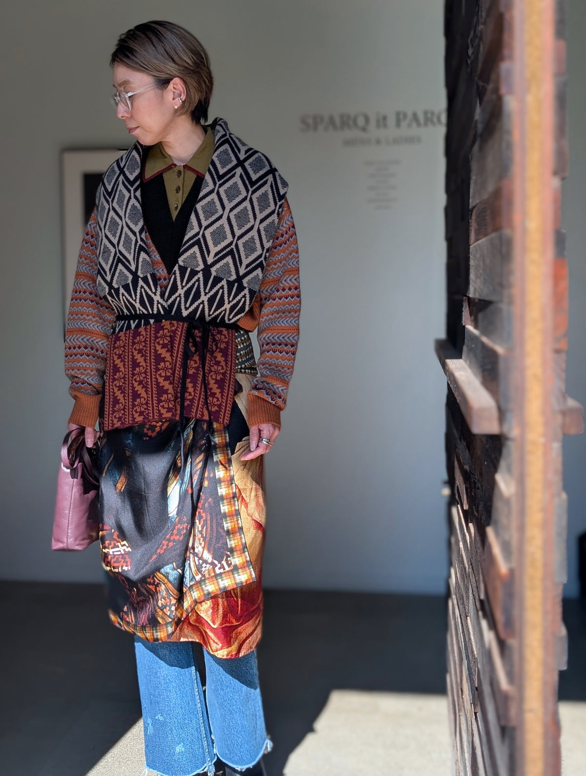 DRIES VAN NOTEN【262-012210】TEOLINE 4707 W.K.SCARF