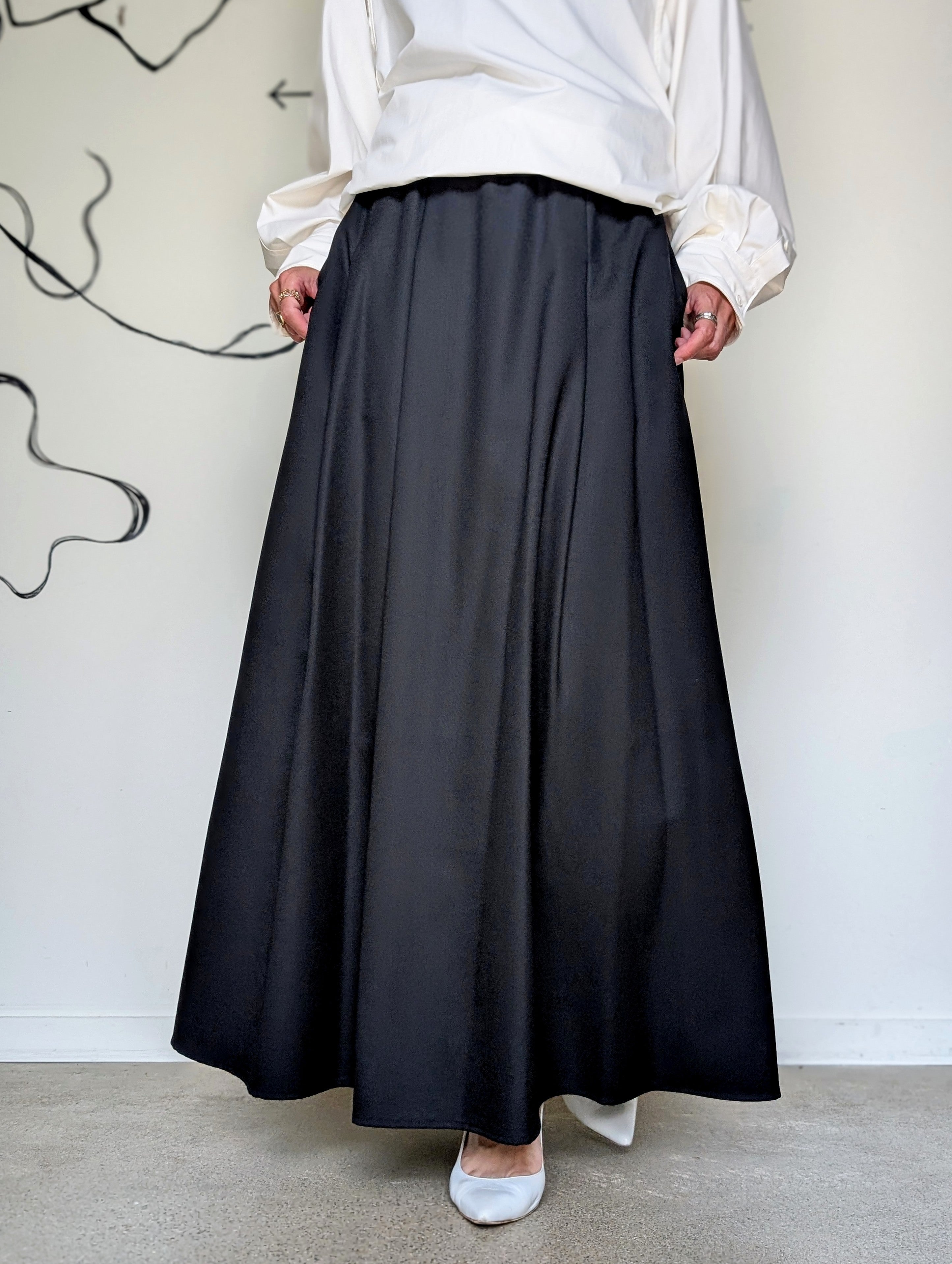 AEHRR 【Random3-tuck draped skirt】