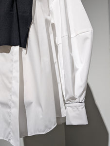 ENFOLD  FAKE-LAYERED PULLOVER