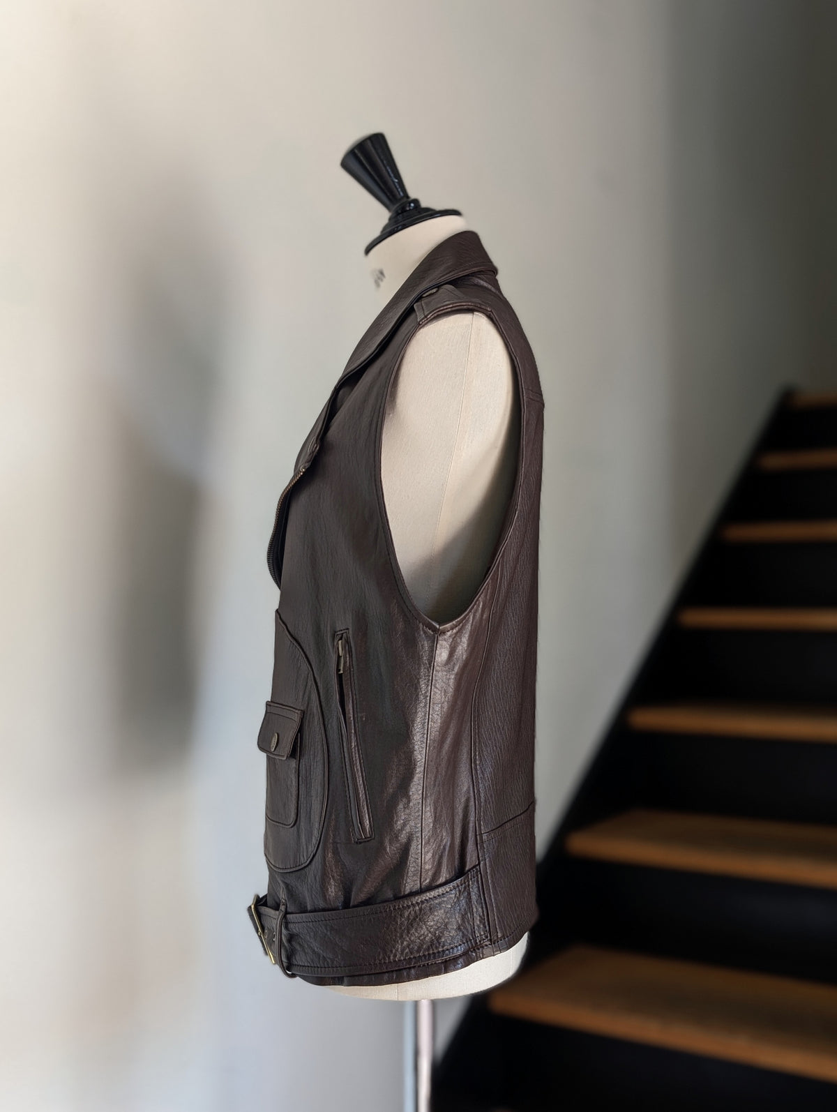 MADISONBLUE  RIDERS VEST LEATHER