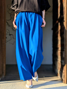 ENFOLD  RELAX ELASTIC WIDE-TROUSER