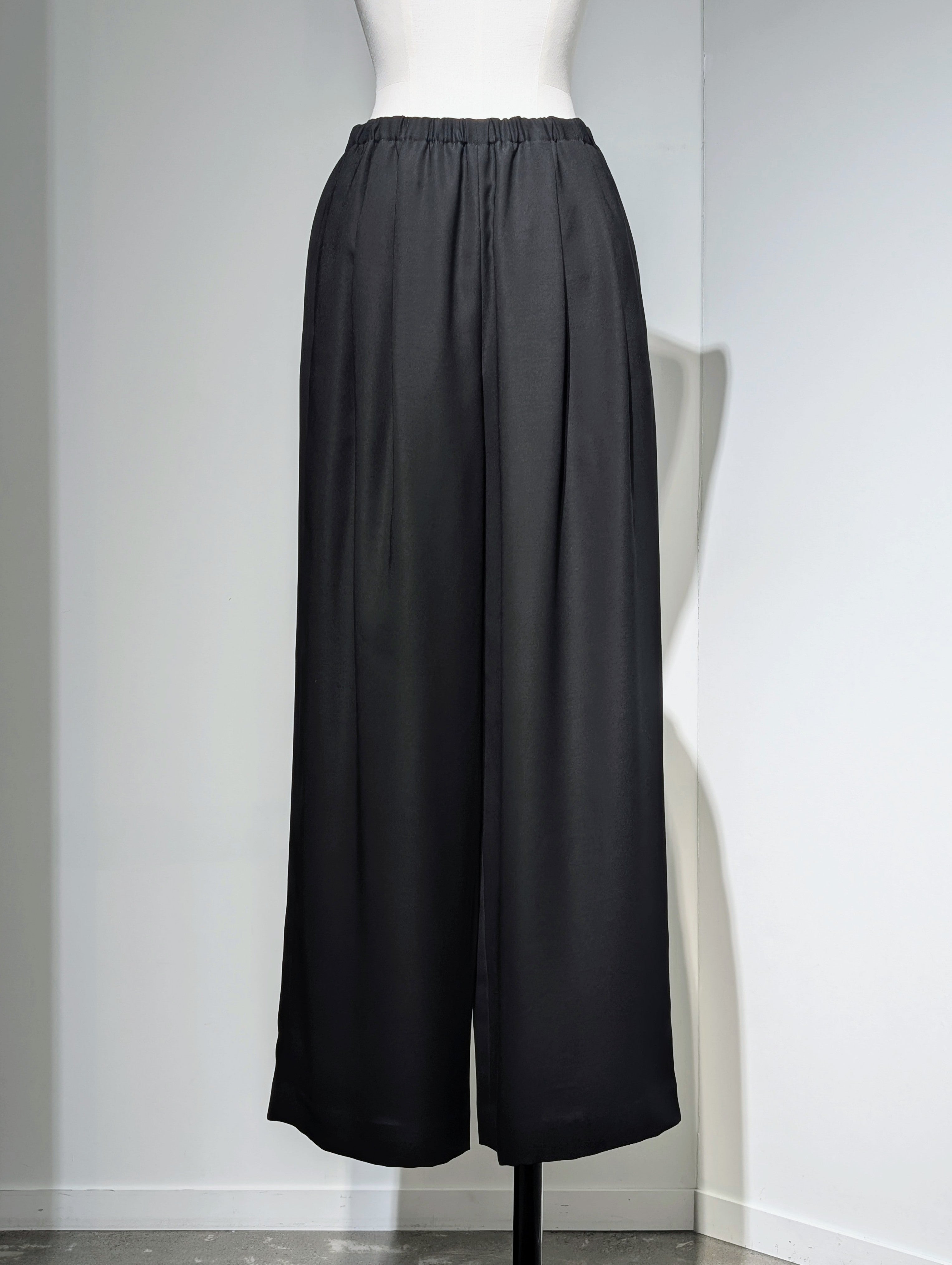 ENFOLD  RELAX ELASTIC WIDE-TROUSER