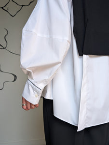 ENFOLD  FAKE-LAYERED PULLOVER