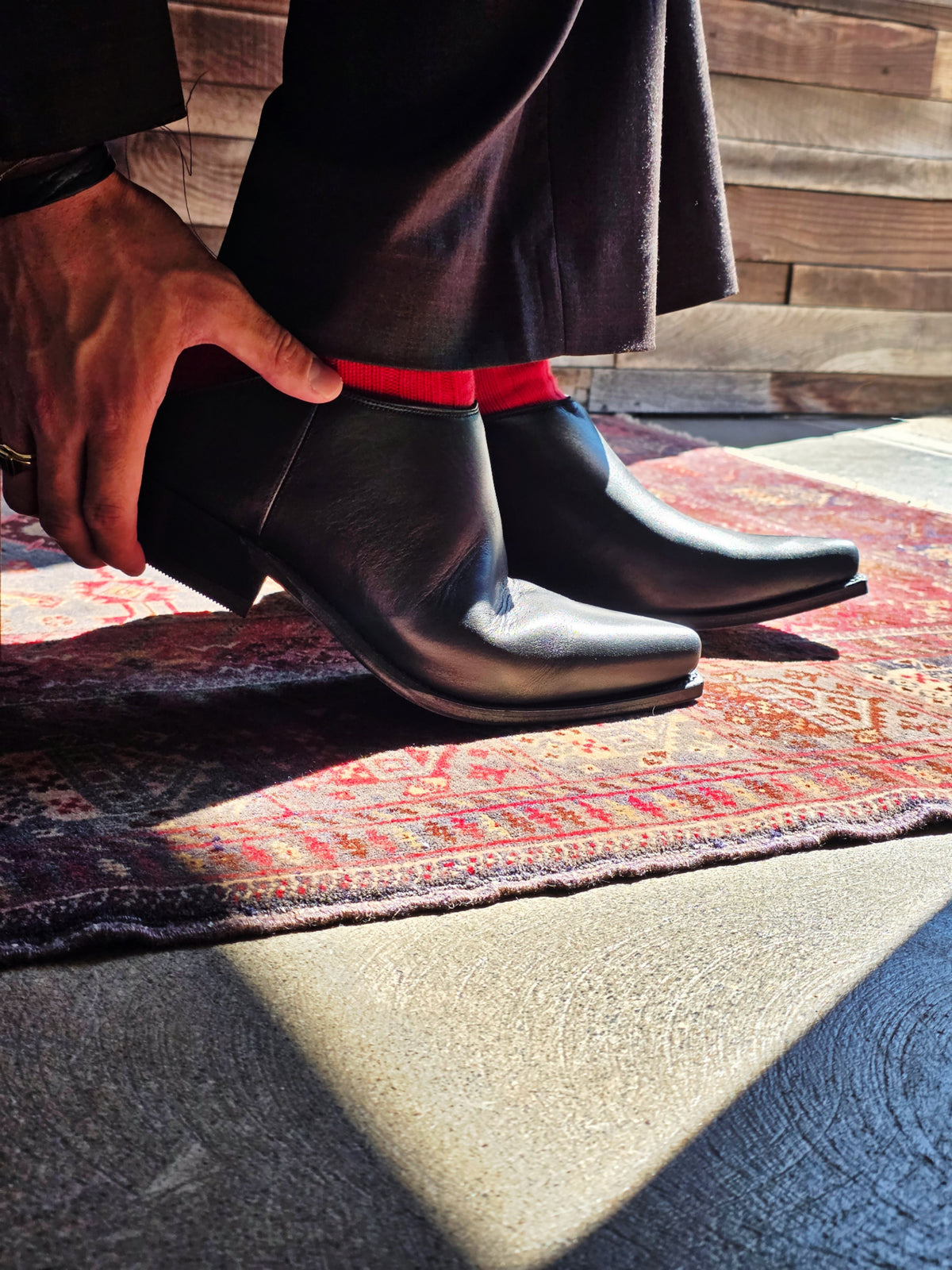 GABRIELA COLL GARMENTS  S19 NO.130 BLACK SENDRA CROPPED BOOTS
