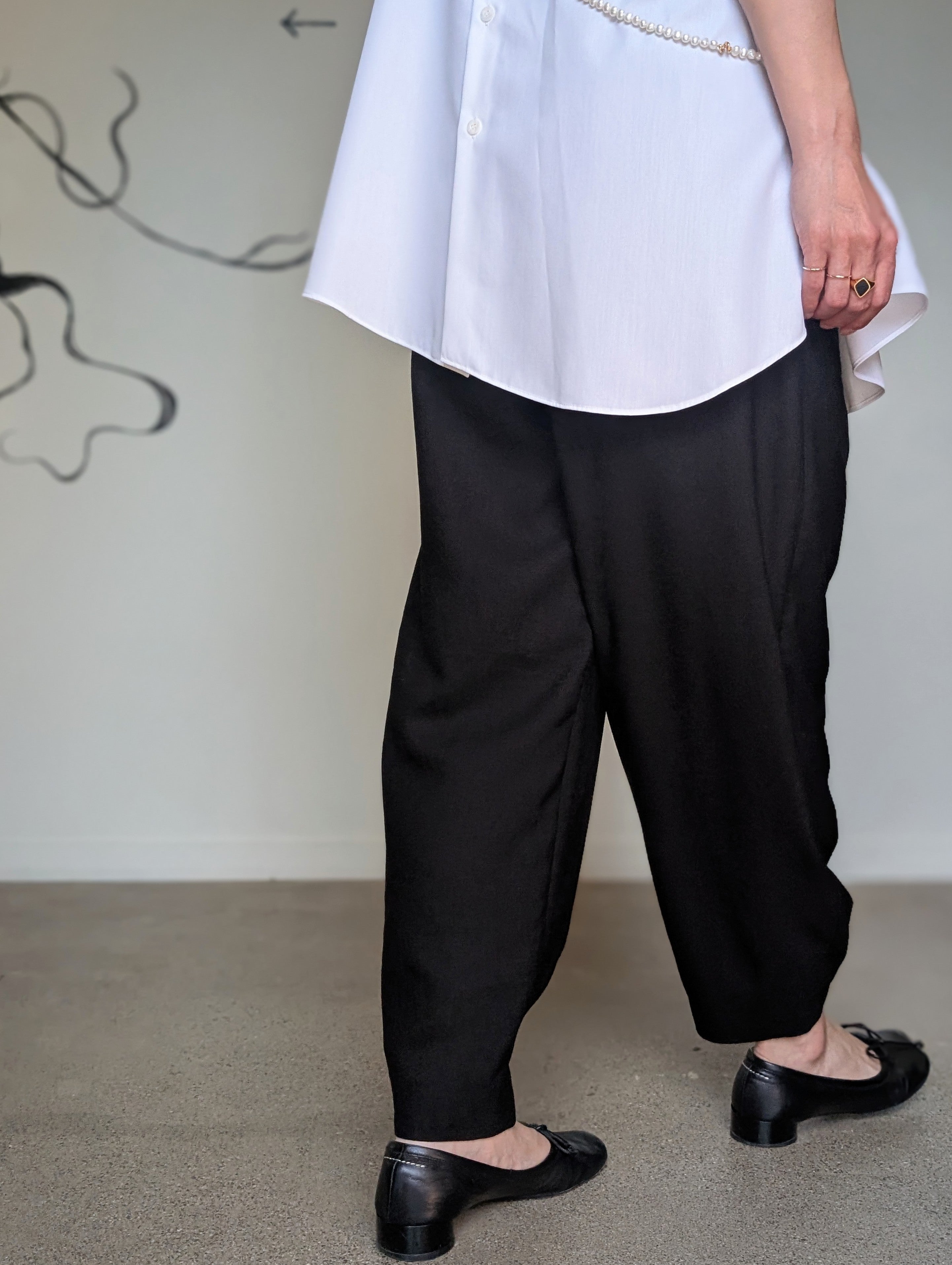 ENFOLD  DRAPE TAILORED TR
