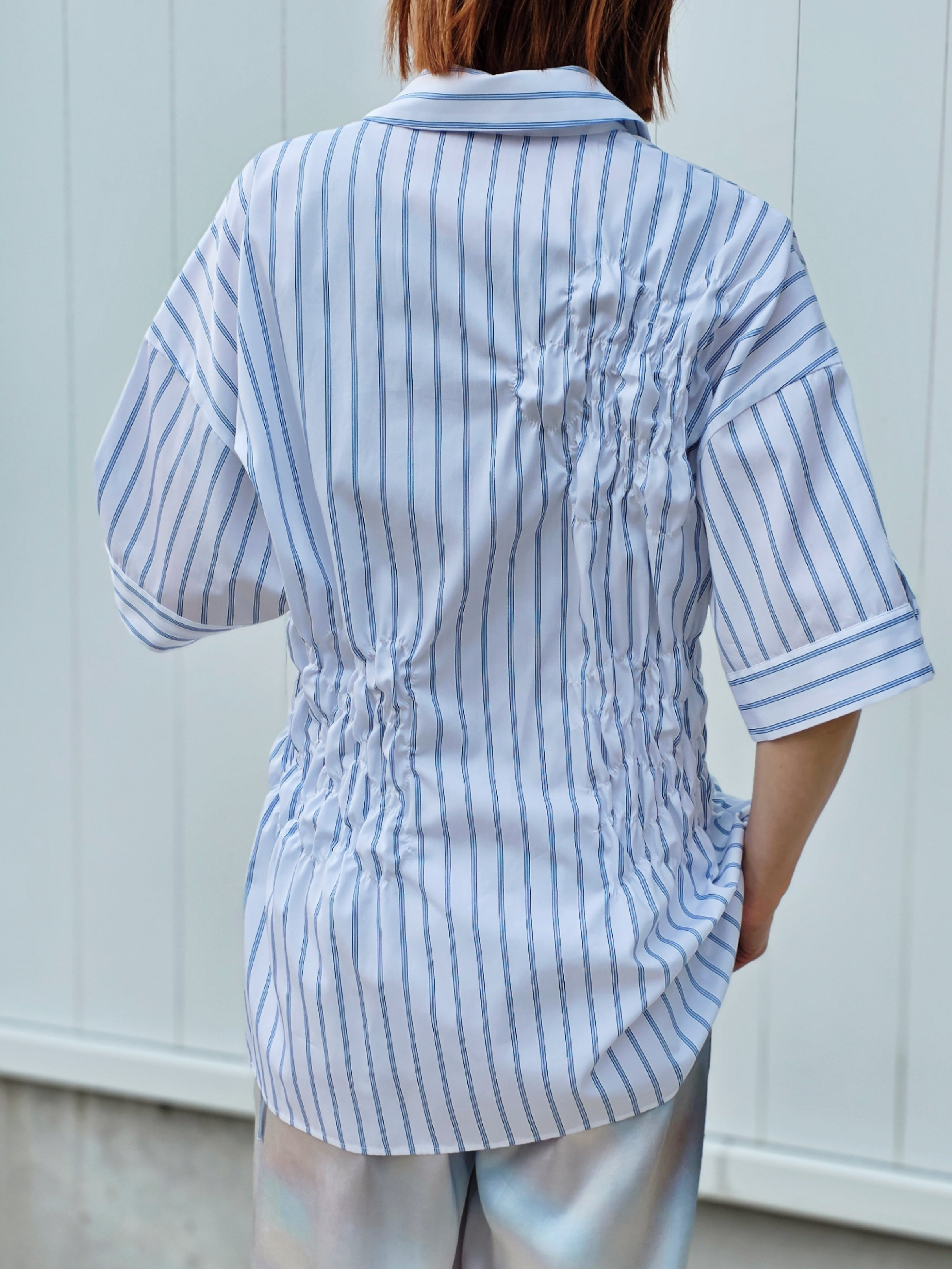 ENFOLD SHIRRING SHIRT