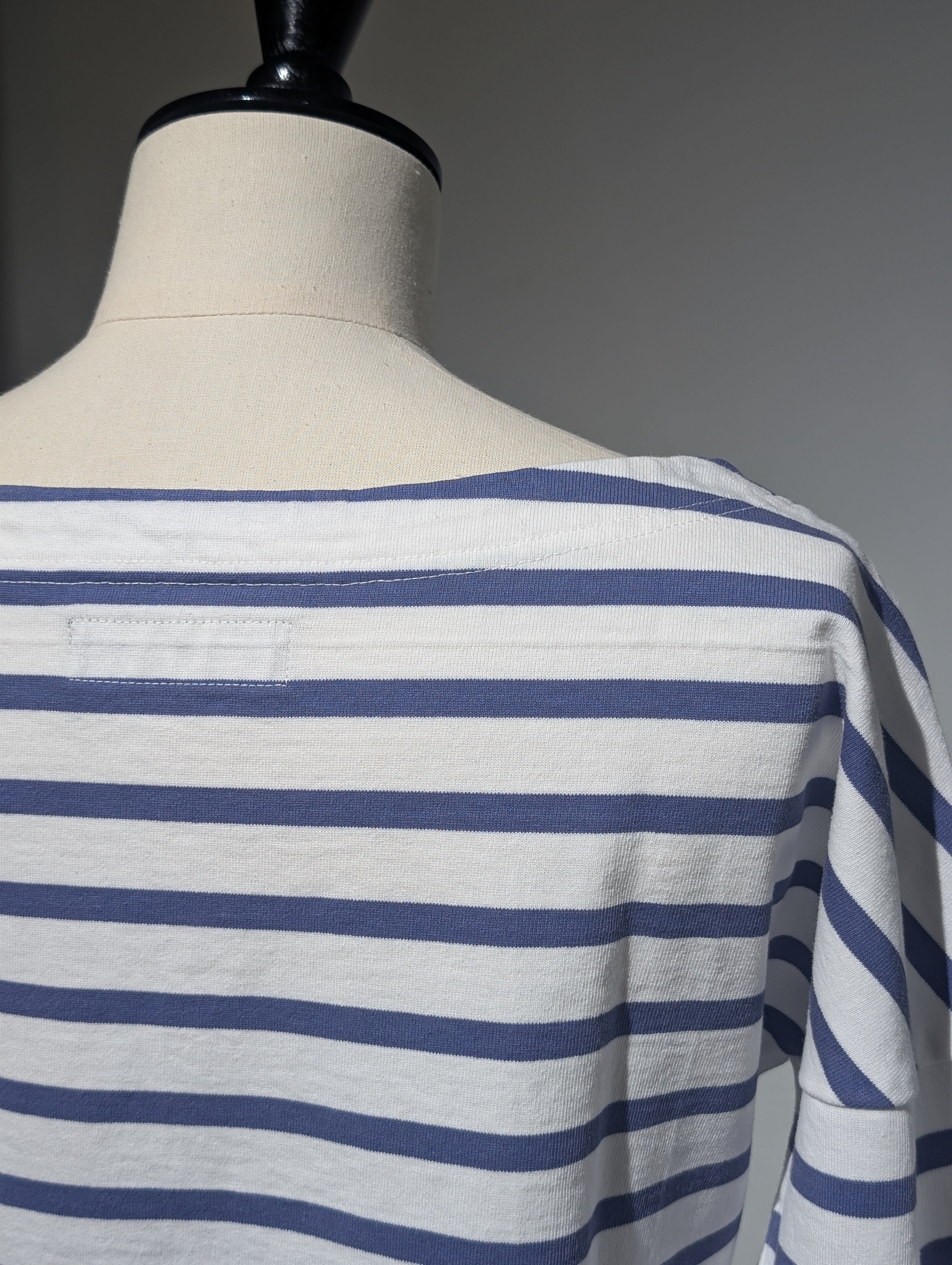 MADISONBLUE  BOATNECK BORDER L/ST