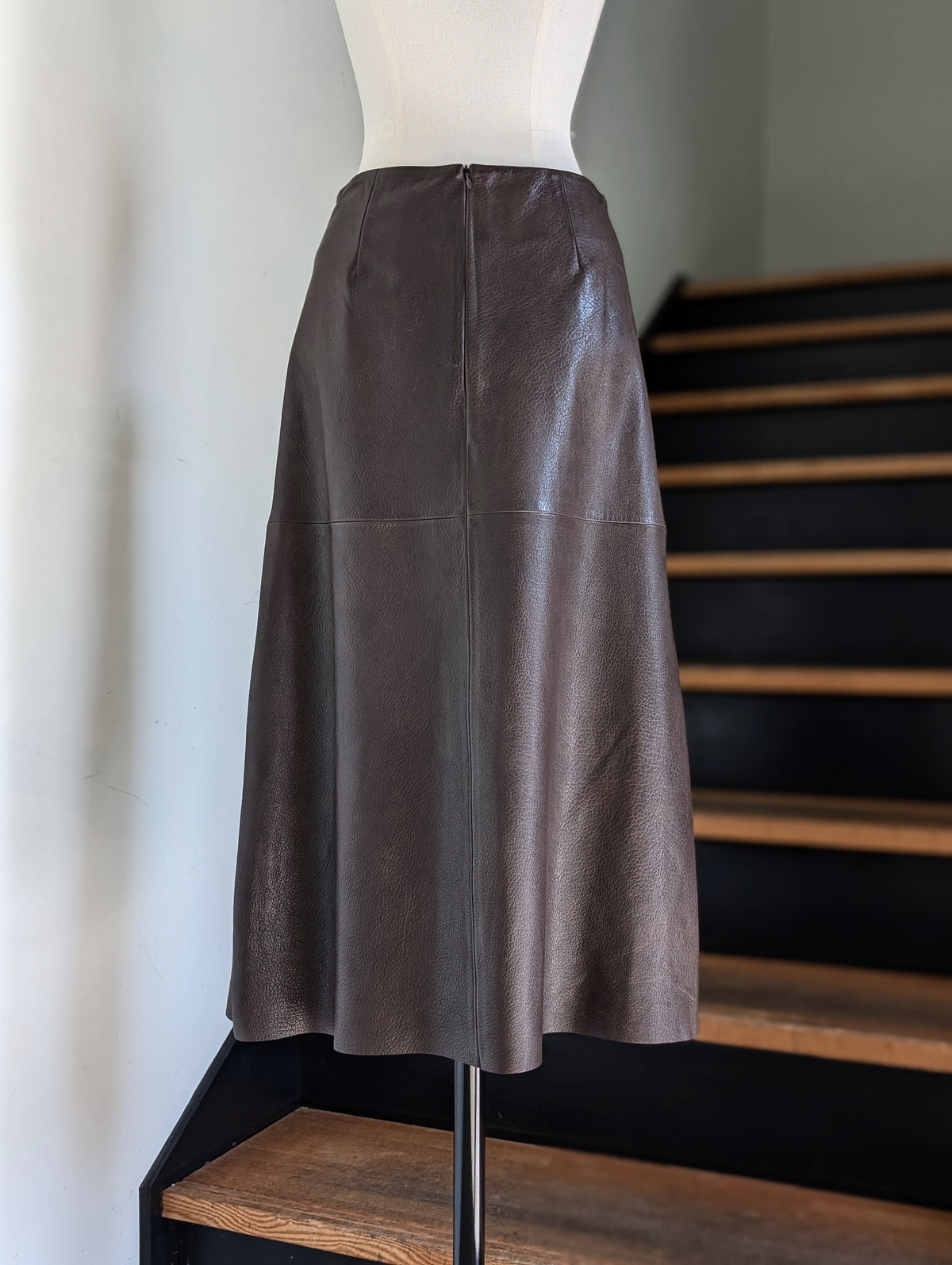 MADISONBLUE  A LINE SKIRT LEATHER