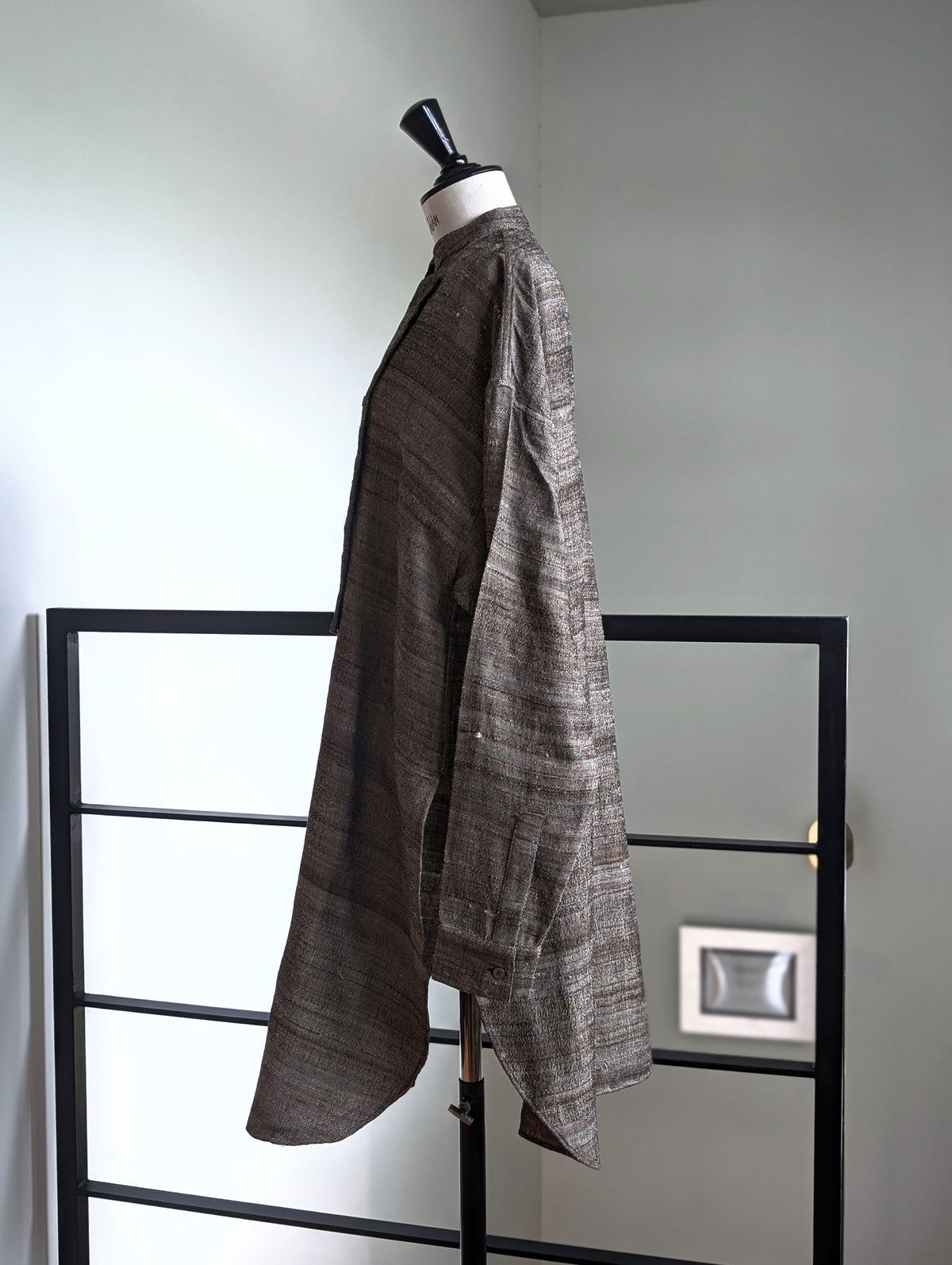SEEALL SAW61 SH302 (I-004)BOTTONED LONG CHAMBRAY SHIRTS