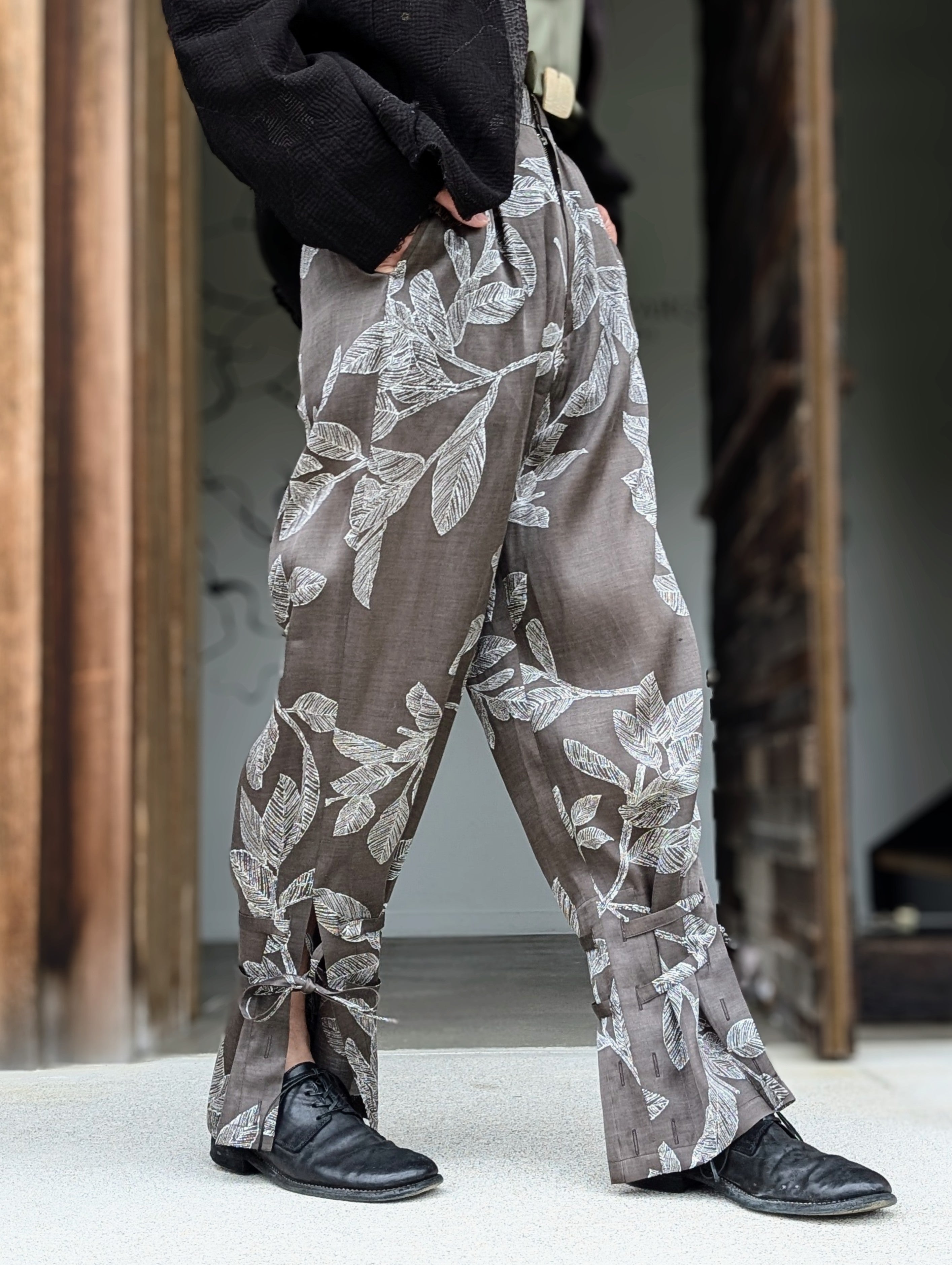 SEEALL SAU53 PT189(FS-001) LACE-UP EASY PANTS