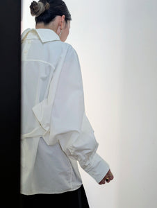AEHRR 【Draping Yoke Raglan Sleeve Pullover Turtle Shirt】