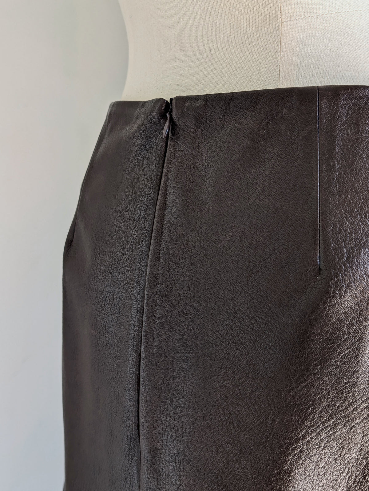 MADISONBLUE  A LINE SKIRT LEATHER