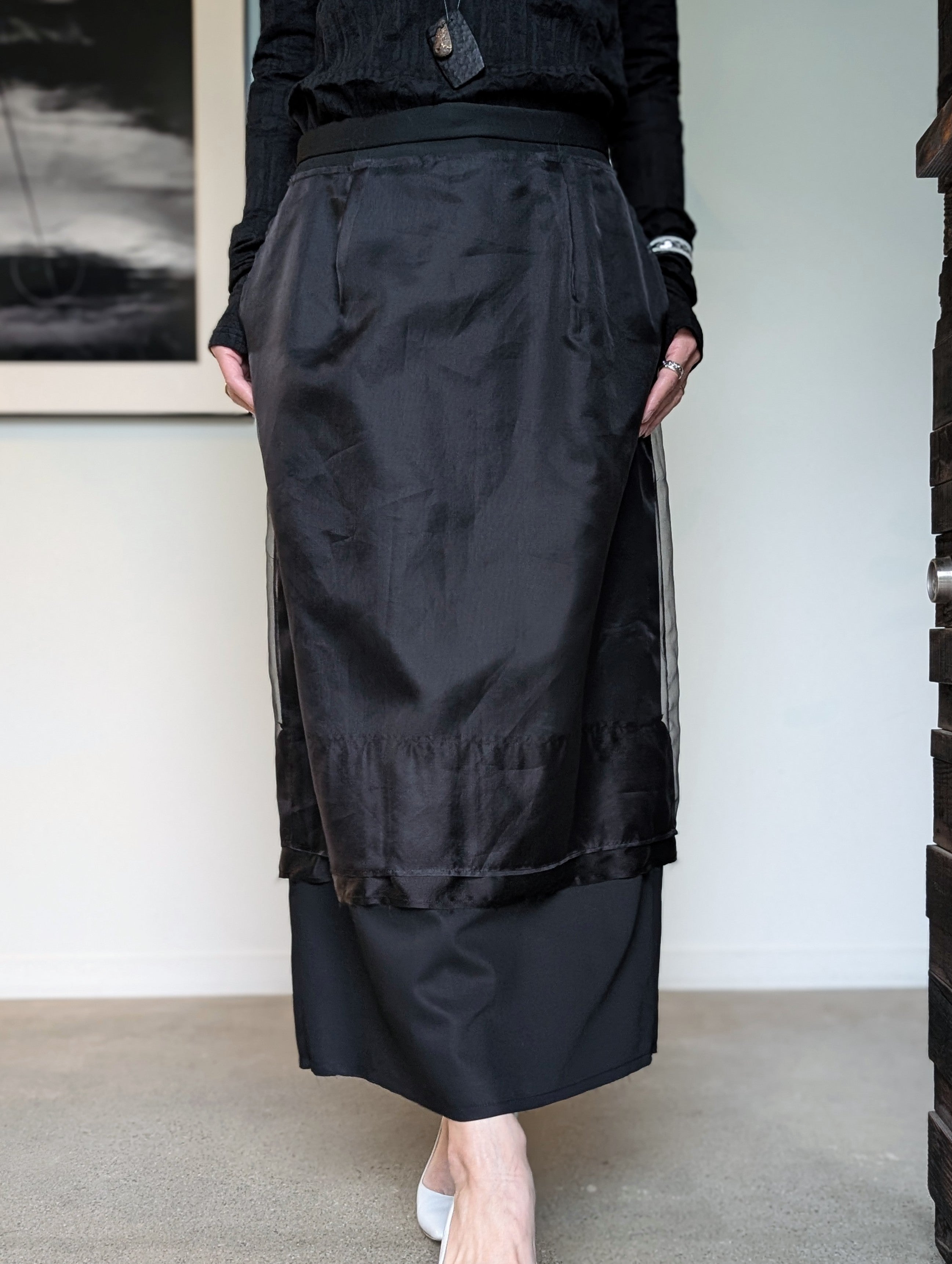 SEEALL SAW63 SK101 (WK-001) LAYERED SKIRT