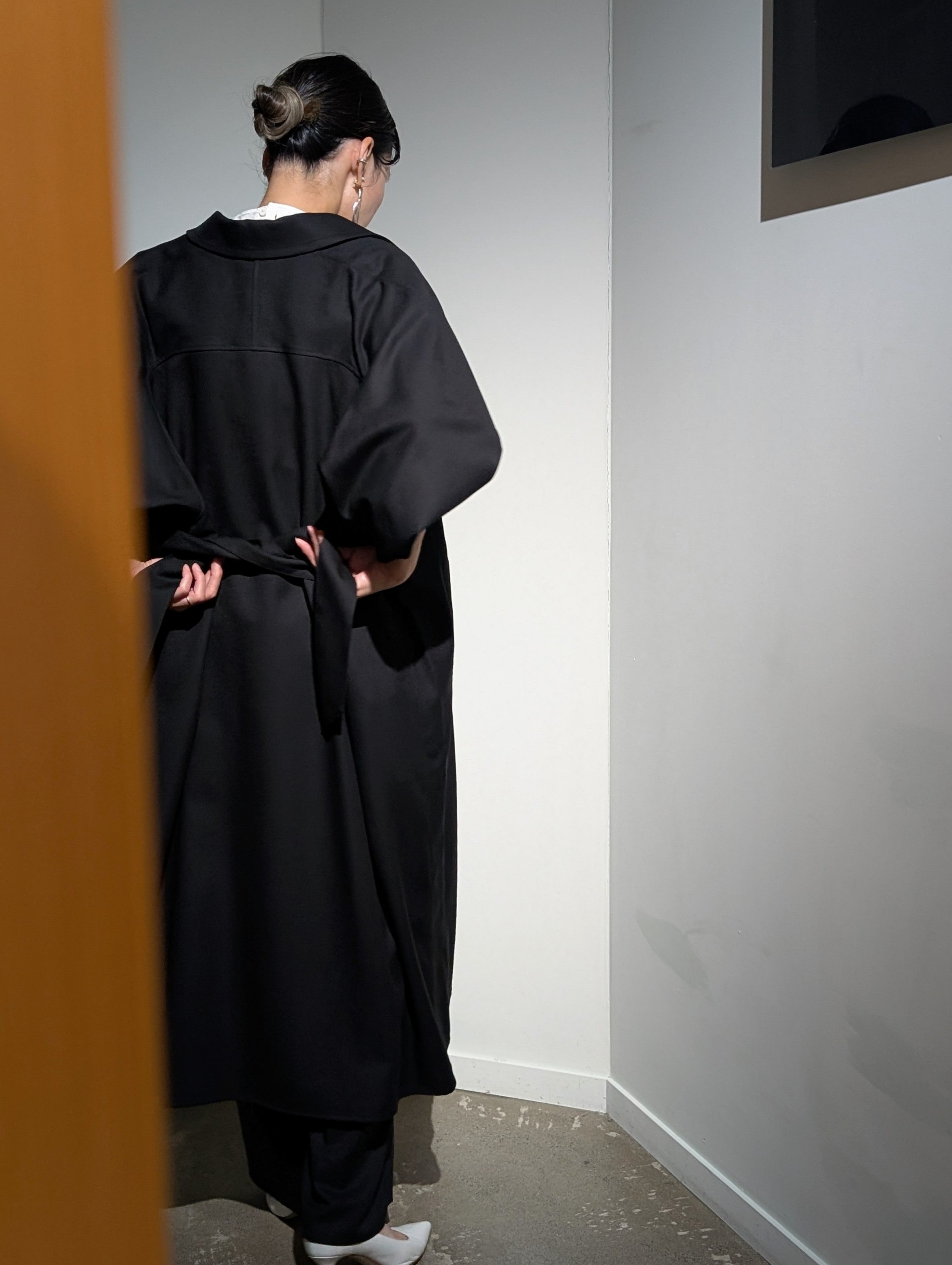 AEHRR 【Draping Yoke Raglan Sleeve Over Coat】