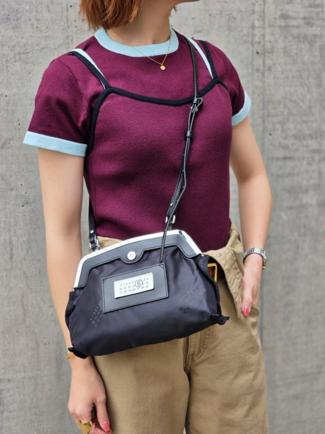 MM⑥  SB6WF0008 ⑥ロゴナイロンポシェットBAG