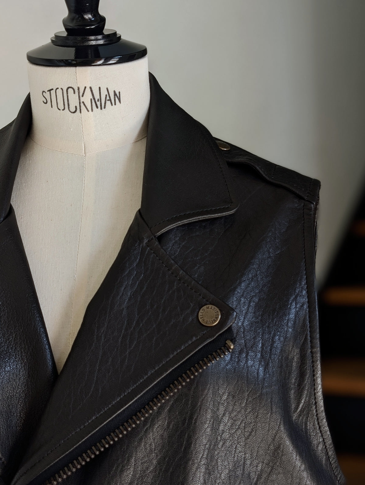 MADISONBLUE  RIDERS VEST LEATHER
