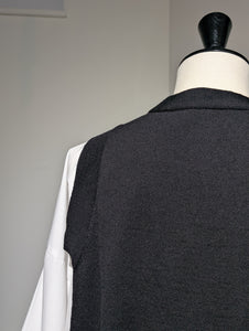 ENFOLD  FAKE-LAYERED PULLOVER