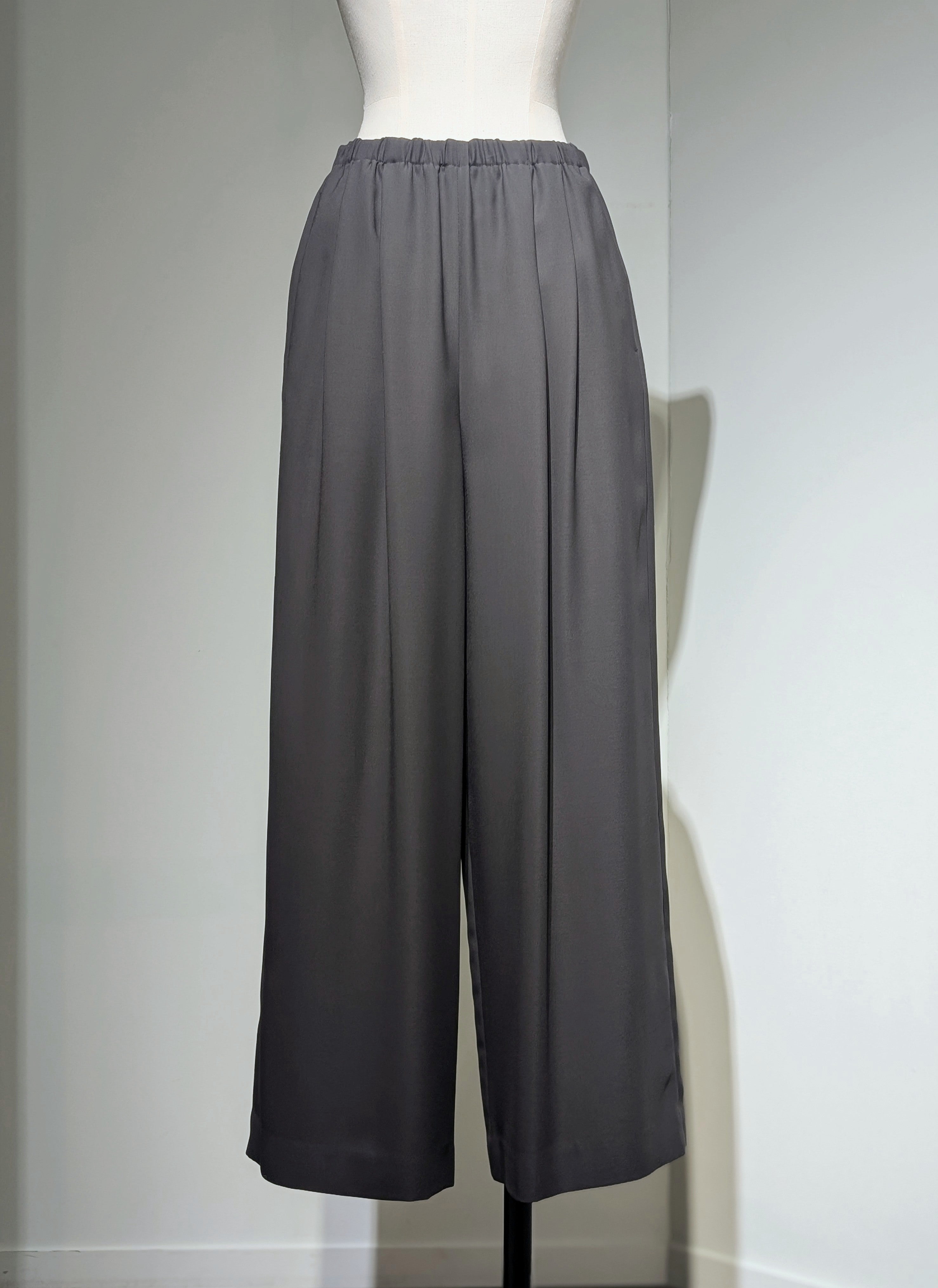 ENFOLD  RELAX ELASTIC WIDE-TROUSER