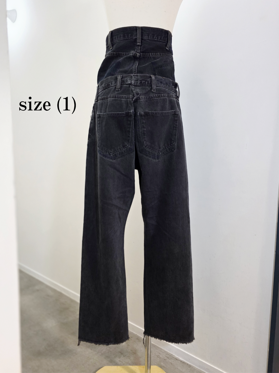 QUIITO W WAIST DENIM PT DARK GRAY