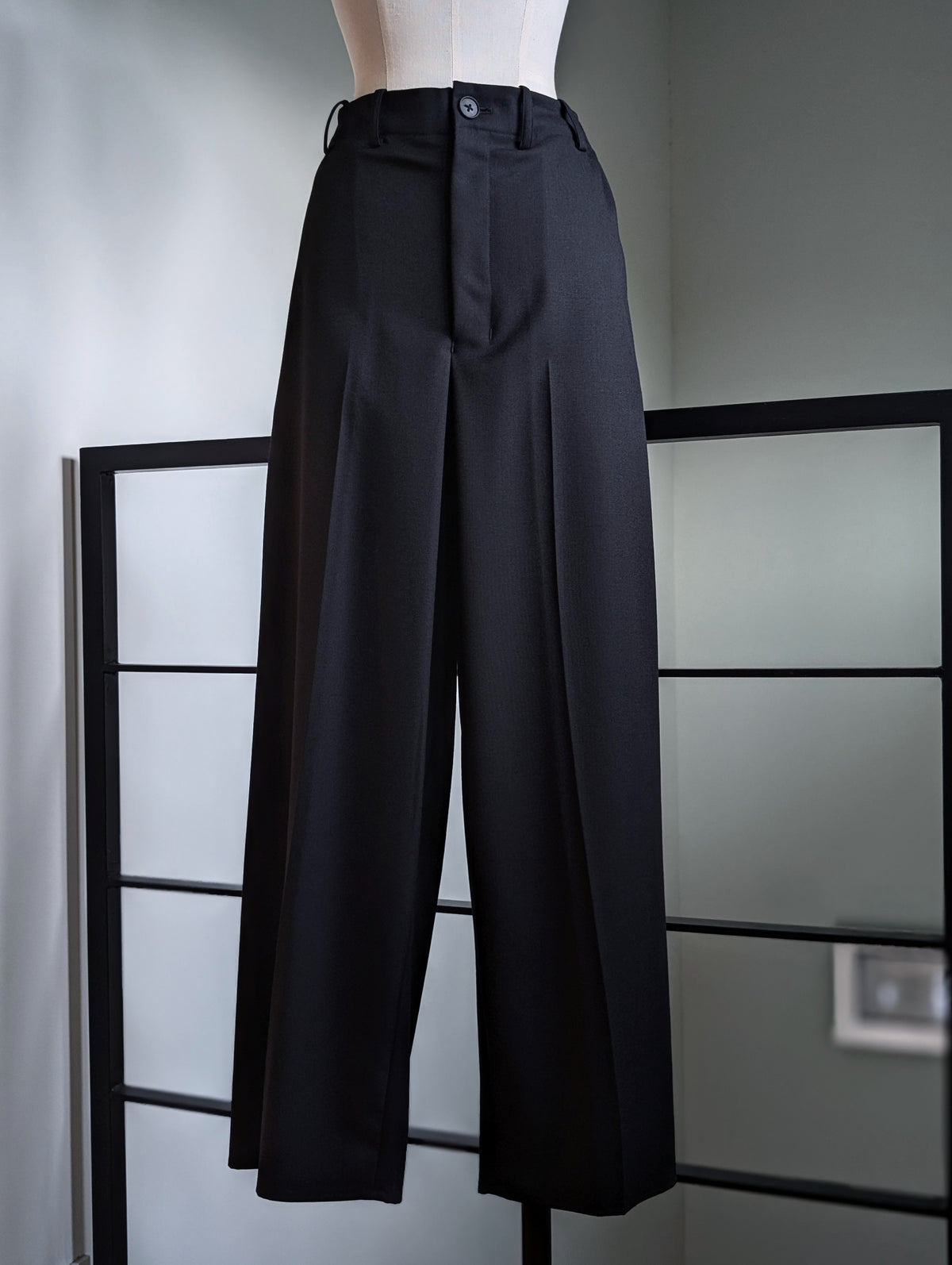 AEHRR 【089 Draping One Tuck Box Pleat Trousers】