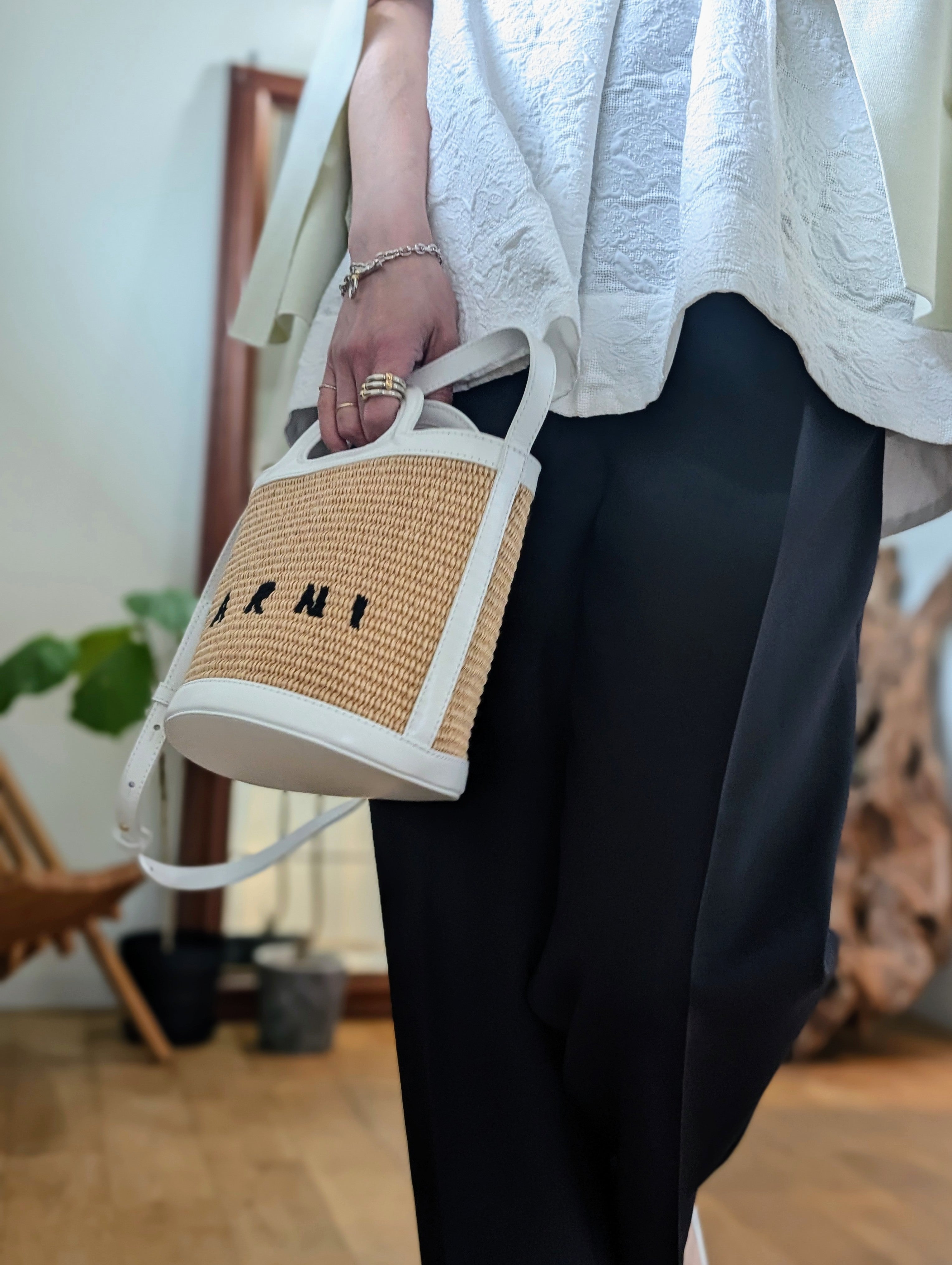 MARNI  SCMP0056Q1 TROPICALIA BASKET BAG SMALL