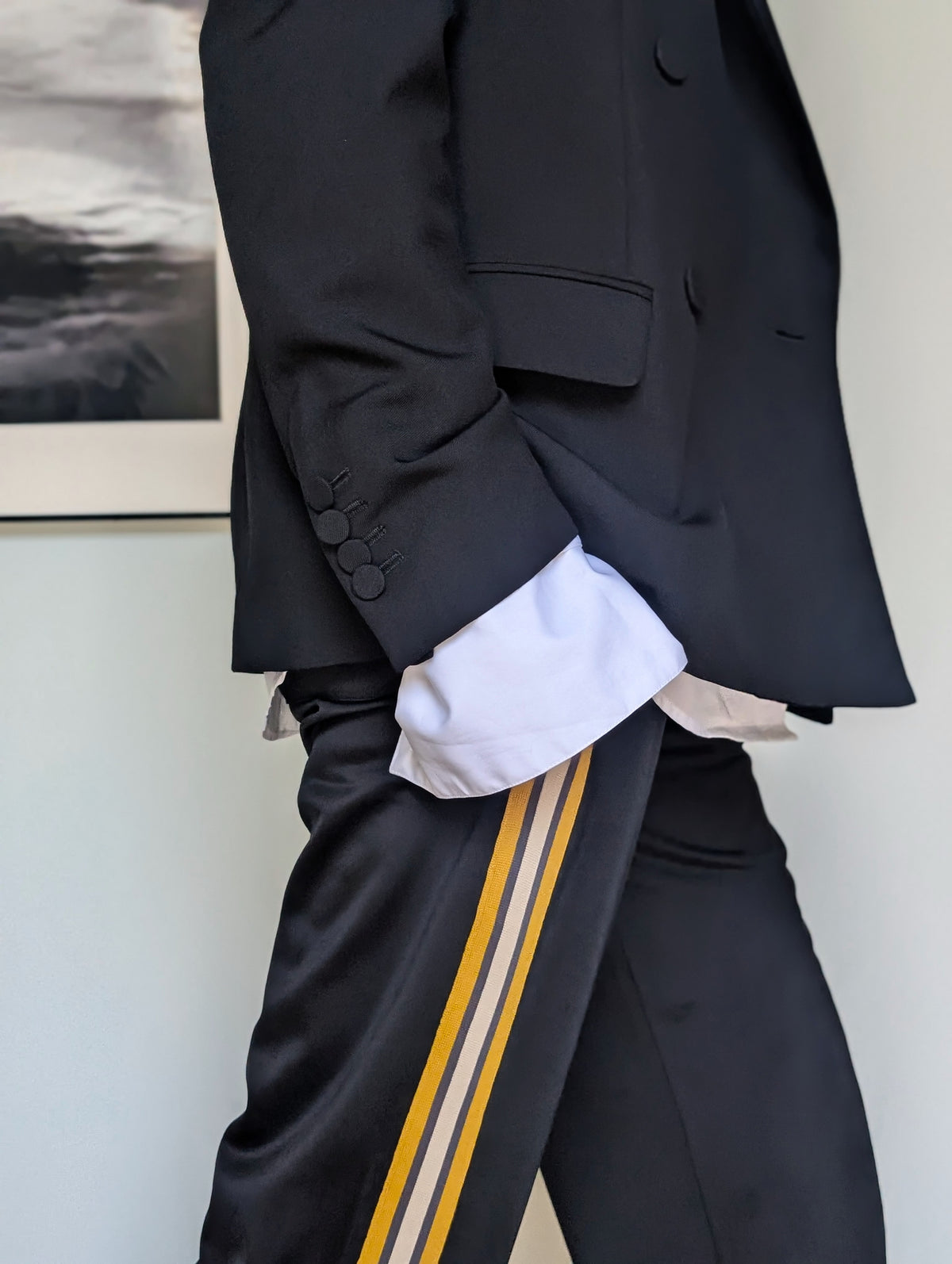 DRIES VAN NOTEN【262-011146】HUCHISA TAPE 4625 W.W.PANTS
