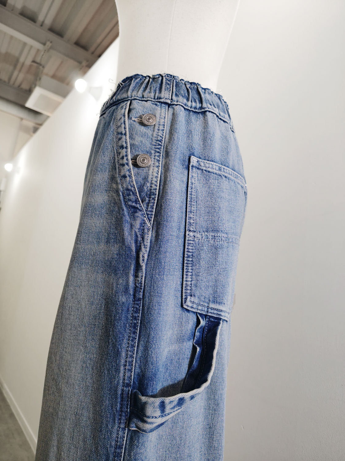 MM⑥ S52KA0578　ワイドレッグデニムパンツ