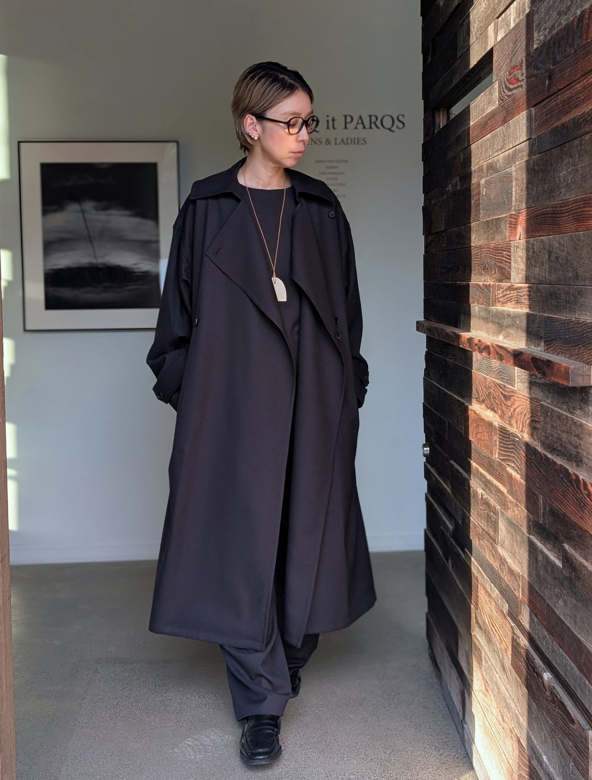AEHRR 【091 Draping Oversize Wrap Coat】