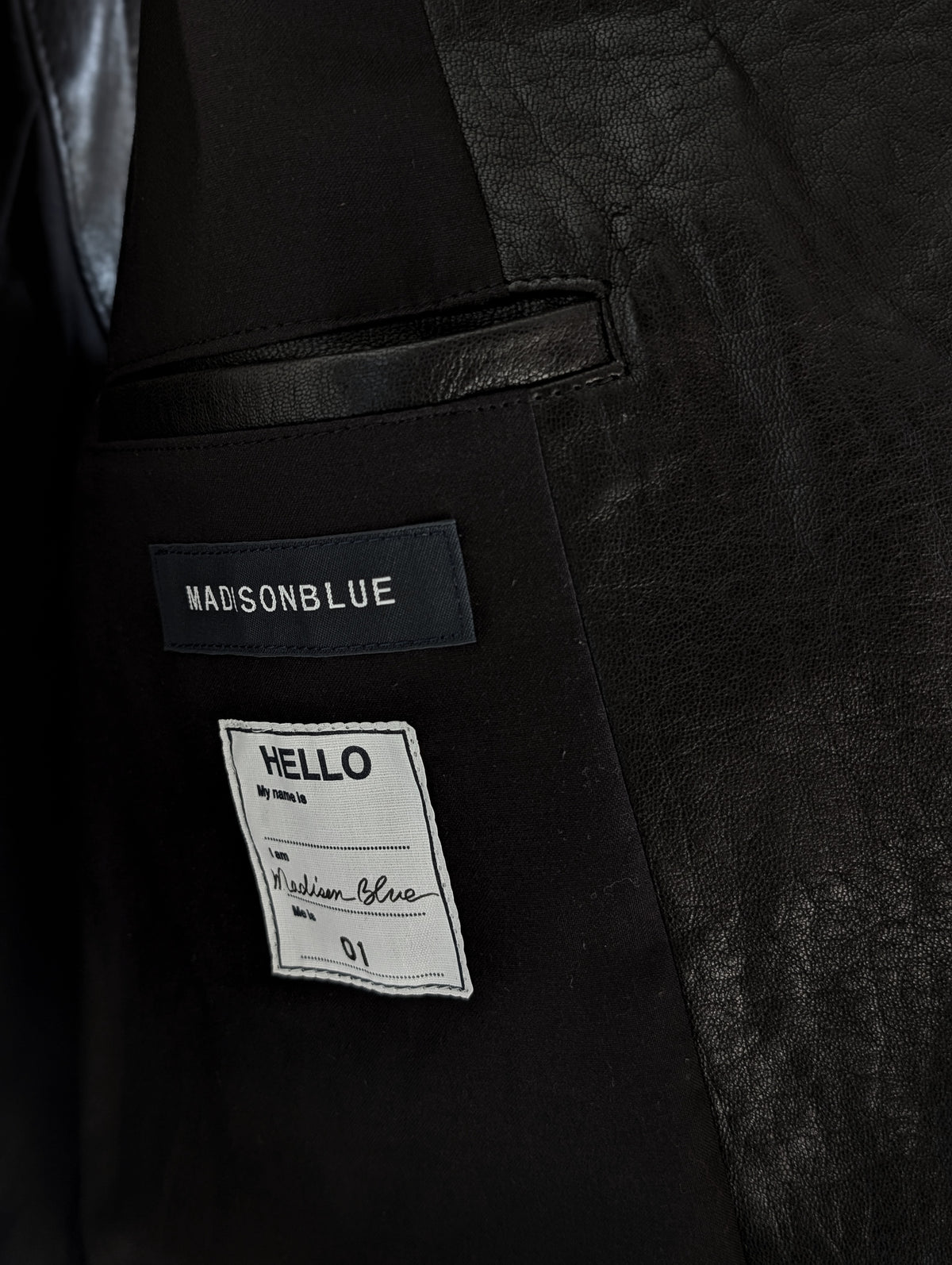 MADISONBLUE  RIDERS VEST LEATHER
