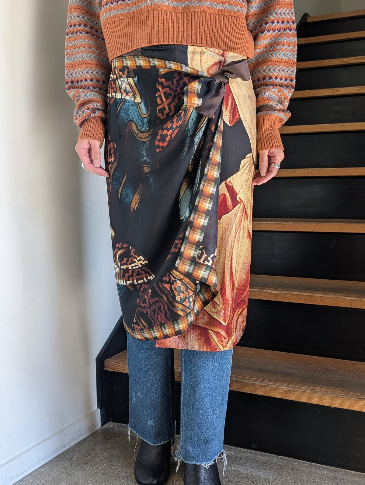 DRIES VAN NOTEN【262-010803】SCARFY 4057 W.W.SKIRT