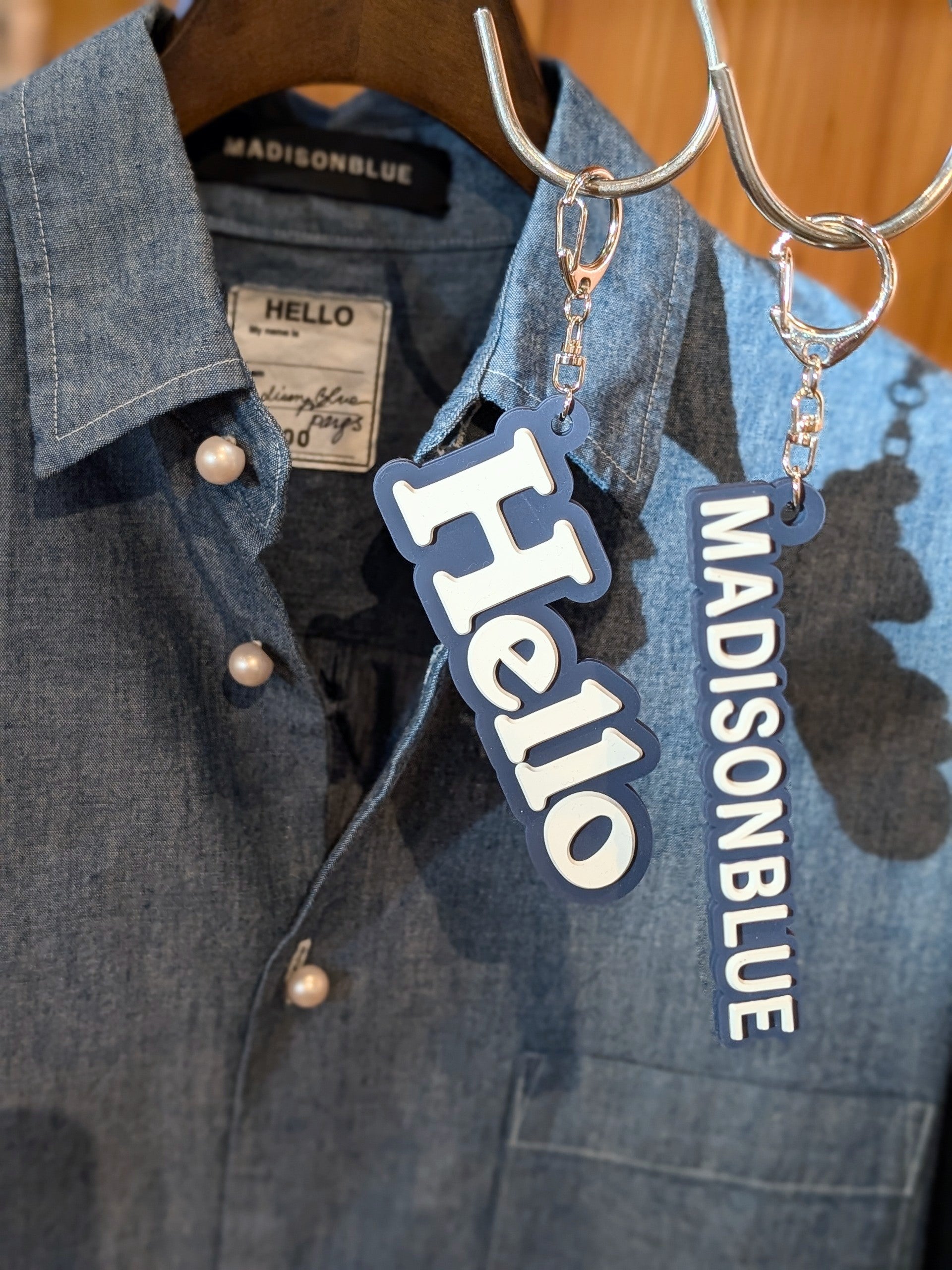 MADISONBLUE×PARQS キーホルダーSETは6/7まで!! 【J.BRADLEY SHIRT CHAMBRAY】