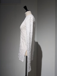 SEEALL  SAW51 TS906 (MM-005) JACQUARD U-NECK TEEレディ
