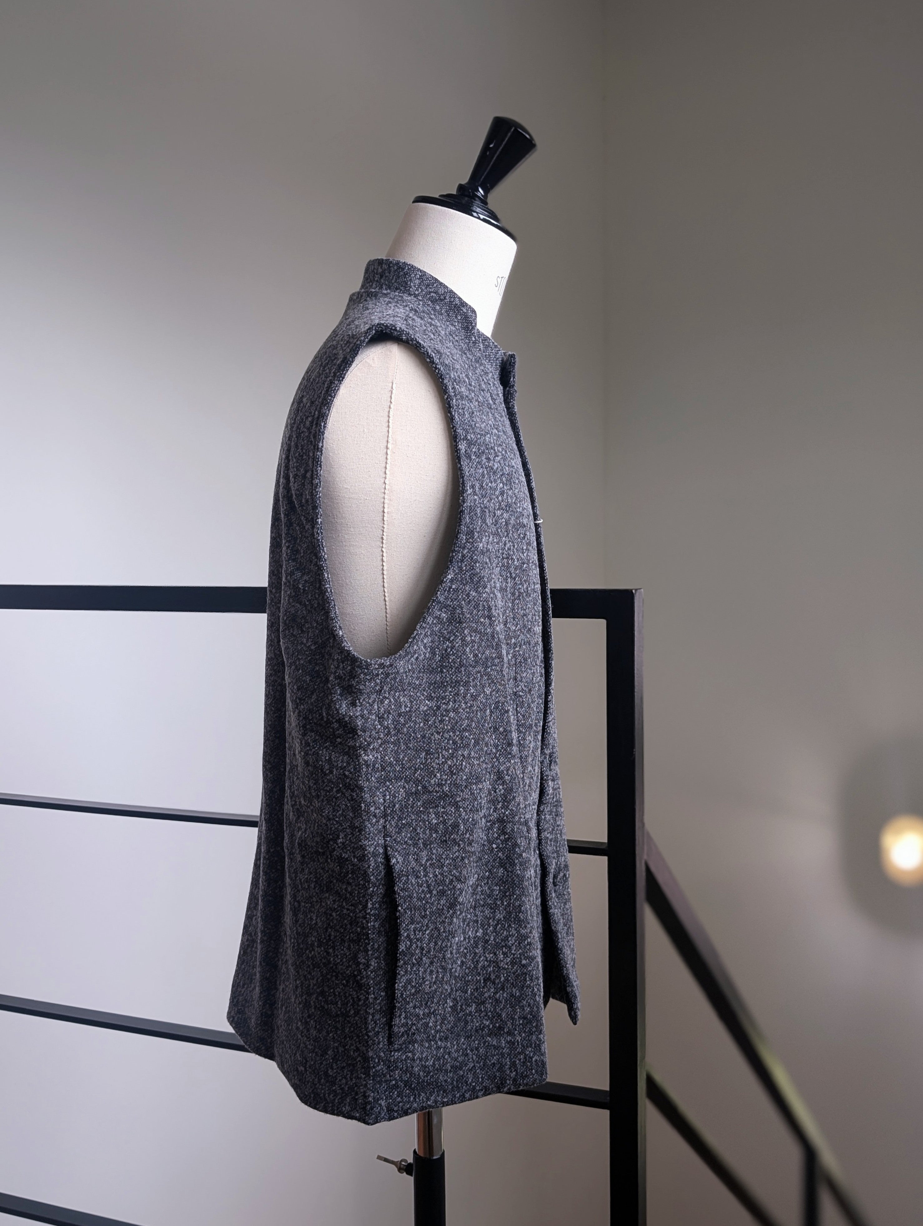 SEEALL  SAU61 GL981(MM-001) STAND COLLAR GILET