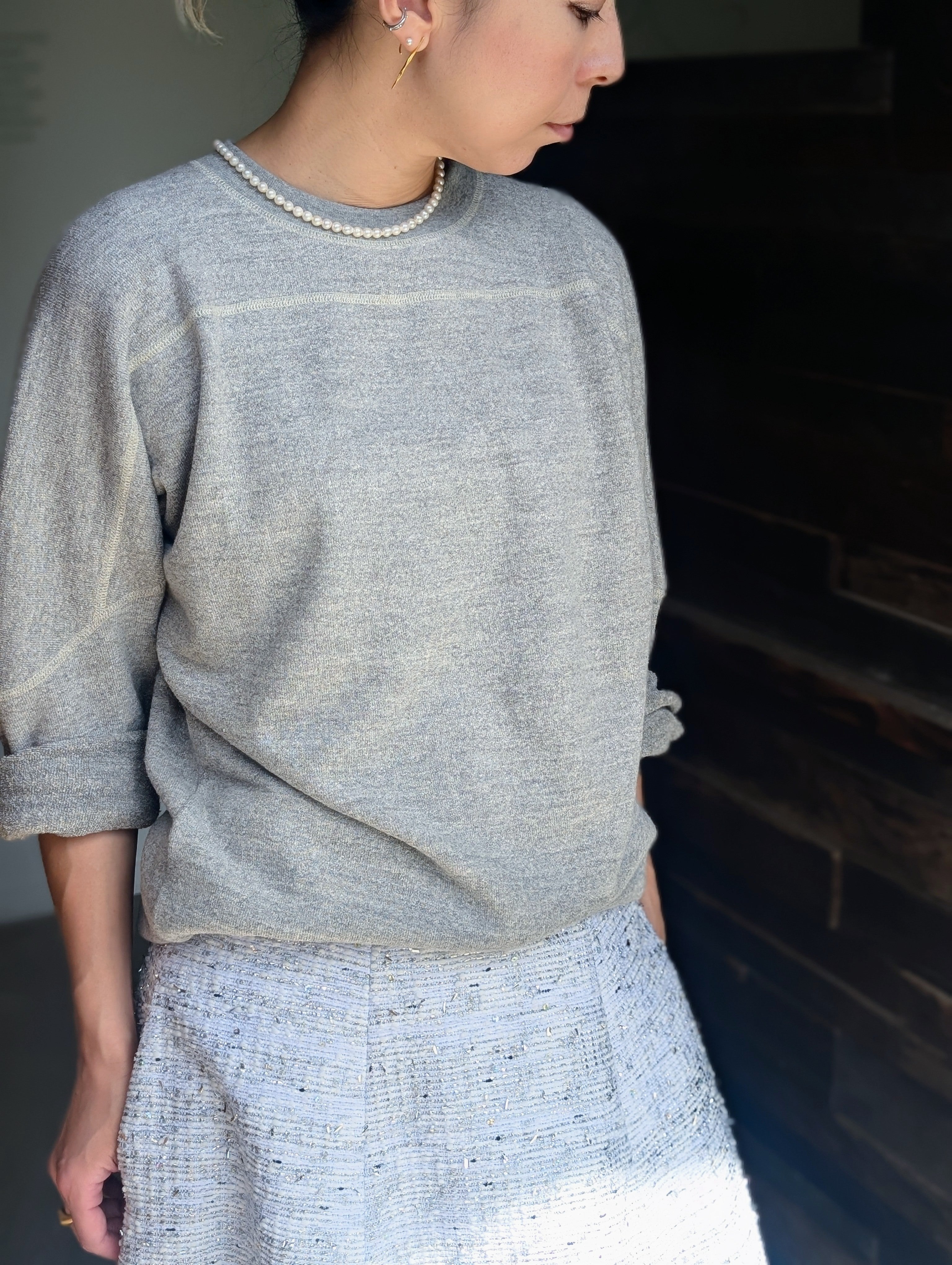 MADISONBLUE  FOOTBALL TEE SWEAT