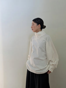 AEHRR 【Draping Yoke Raglan Sleeve Pullover Turtle Shirt】