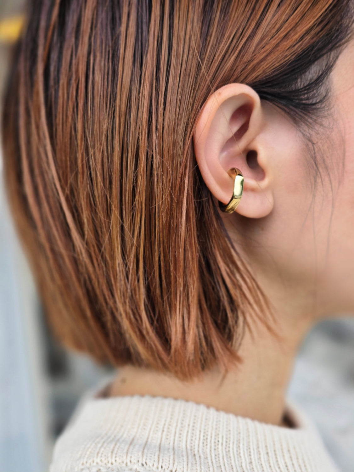 Lemme.  L10502 Collapse Earcuff(GOLD)