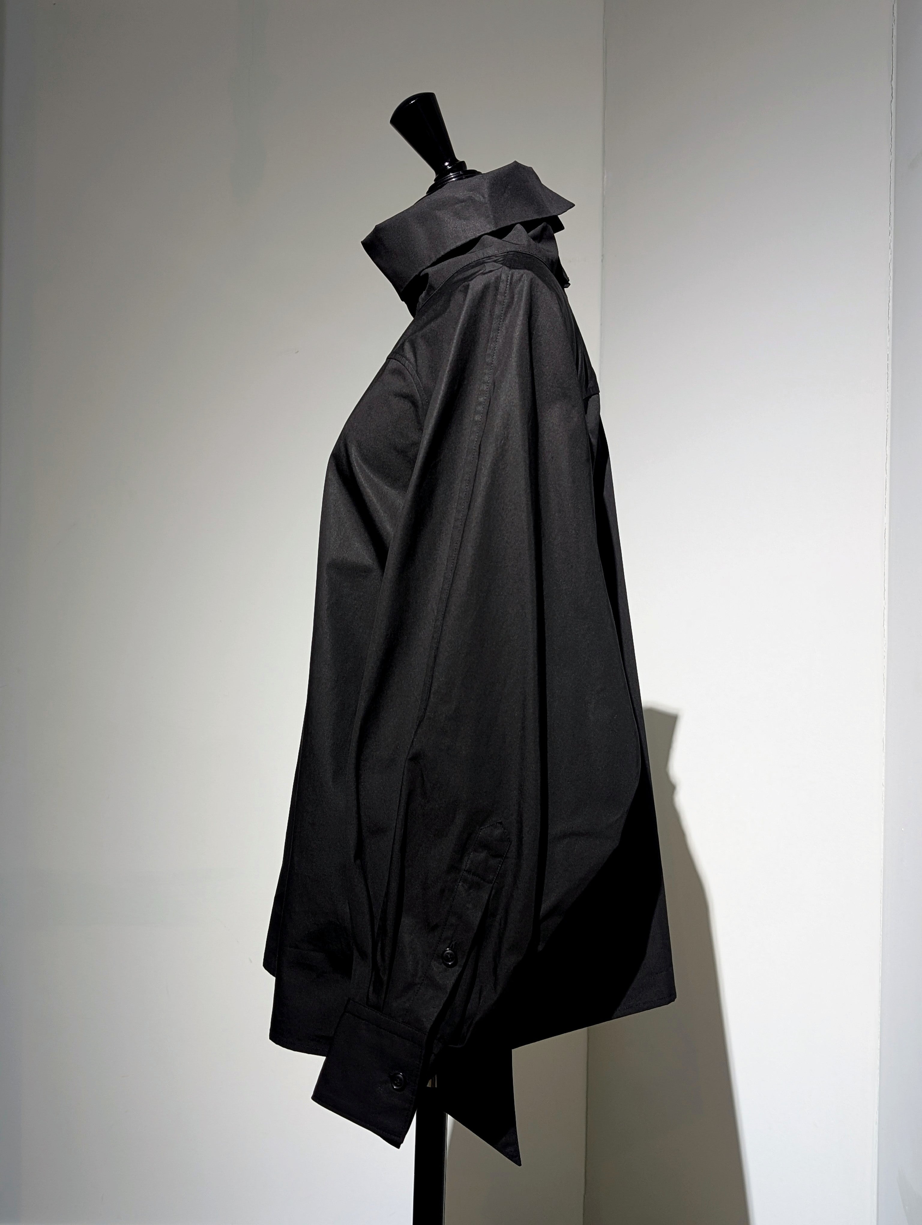AEHRR 【Draping Yoke Raglan Sleeve Pullover Turtle Shirt】