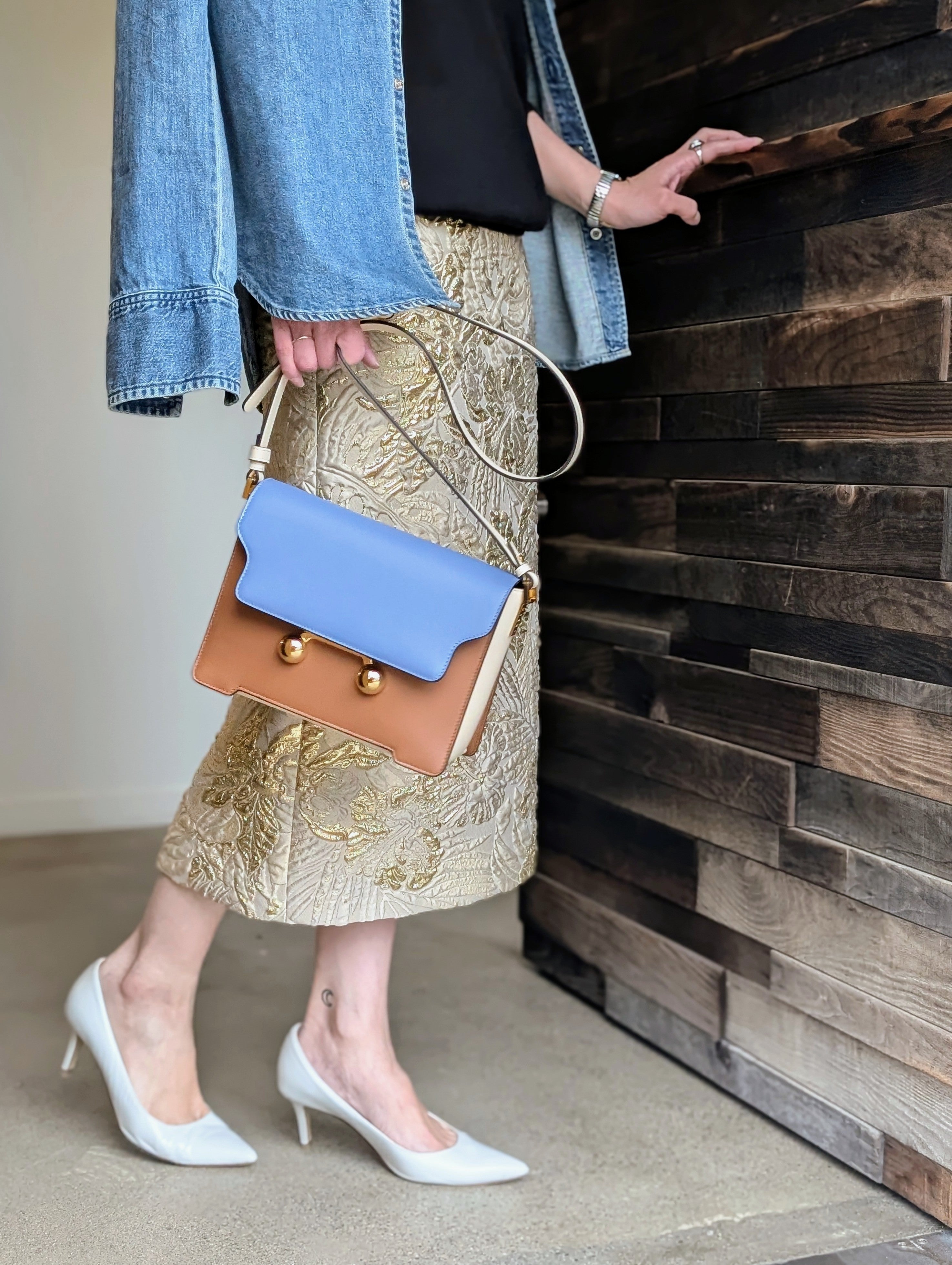 MARNI   SBMP0195U1 TRUNKAROO MEDIUM SHOULDER BAG