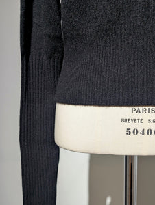 SEEALL  SAW51 KJ603Y (YAK) RIB SLEEVE SWEATER