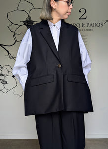 ENFOLD  WIDE TAILORED VEST